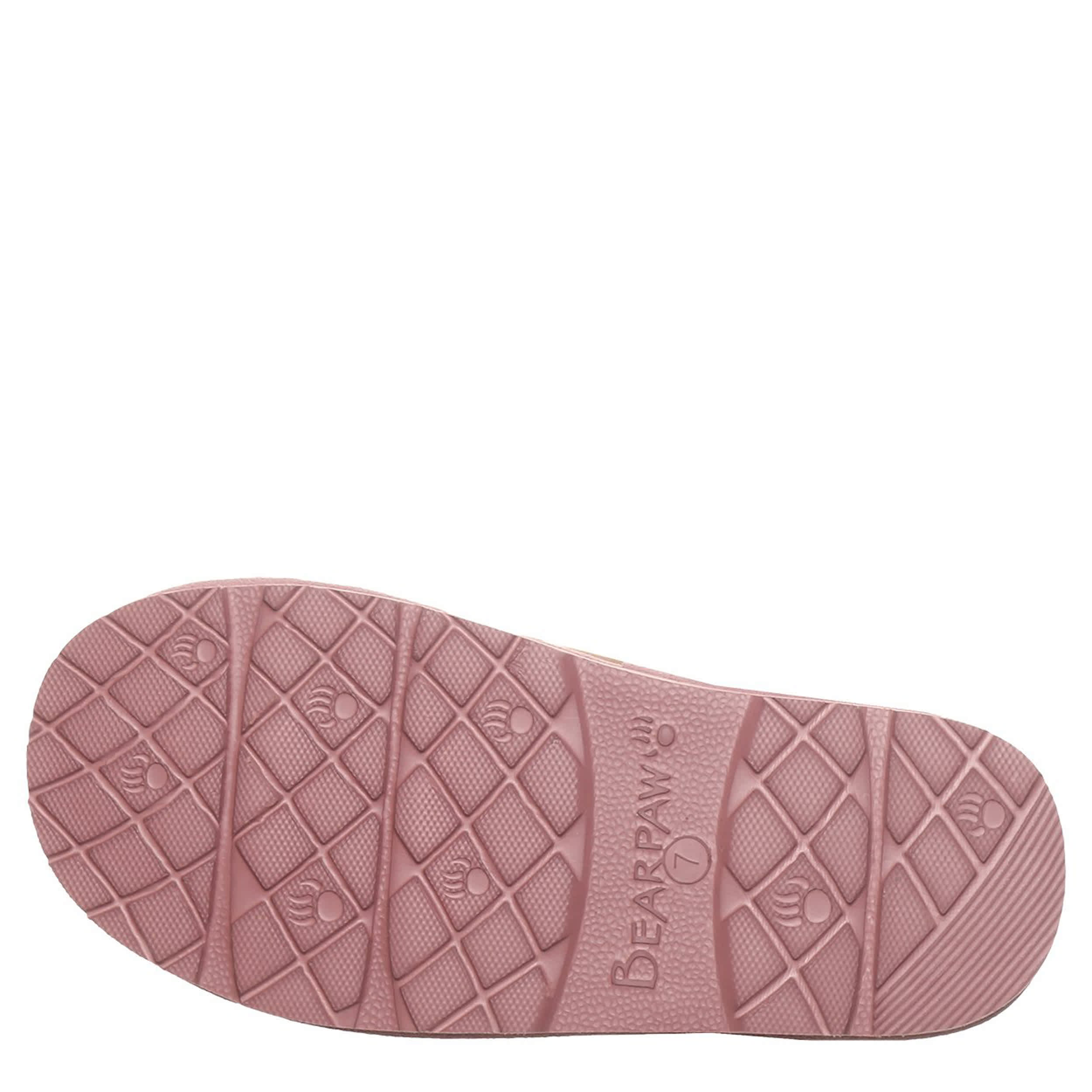 BEARPAW-WOMENS LOKI NOVA SLIPPER-PALE PINK & 
