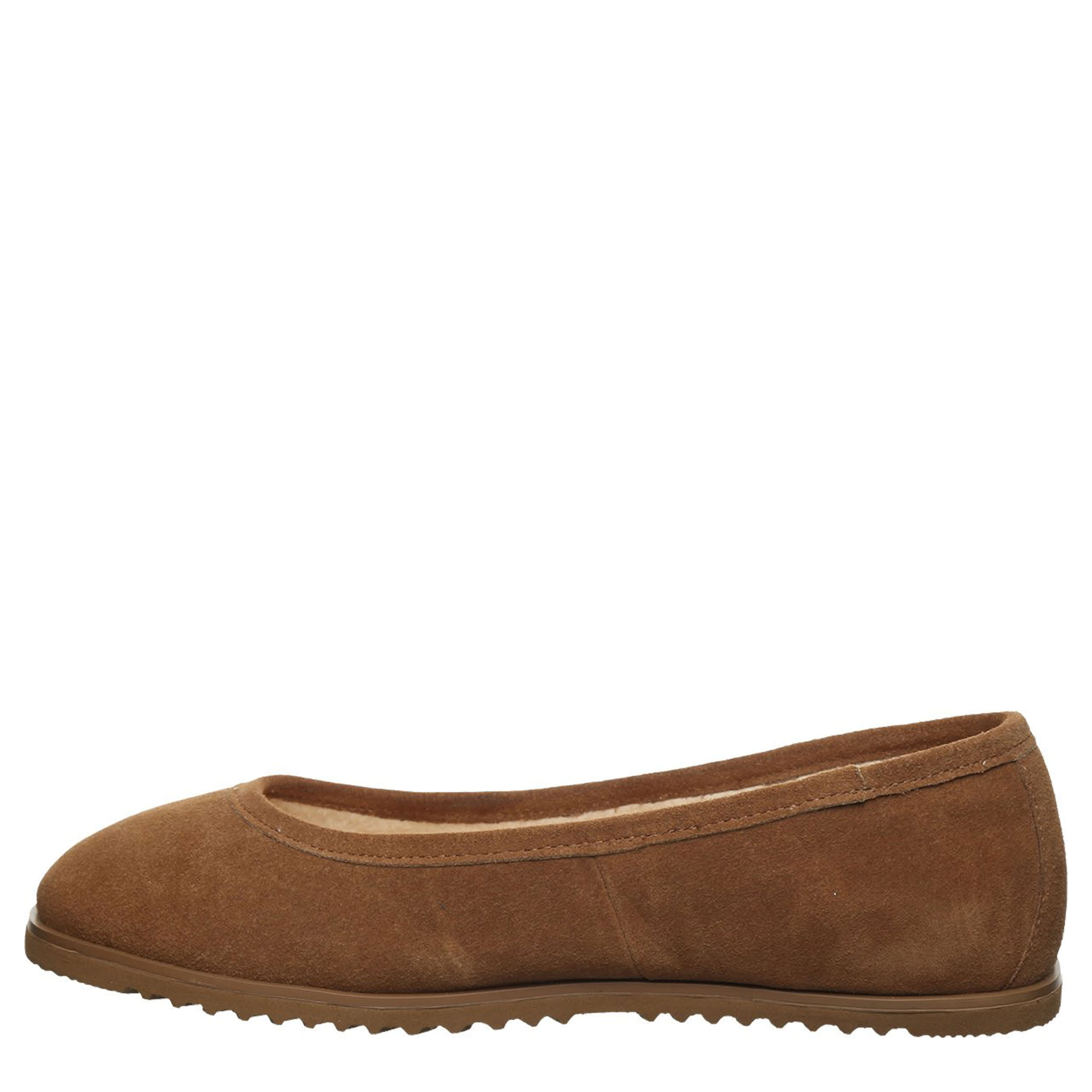 BEARPAW-WOMENS JAZLYN FLAT SLIPPER-BROWN & 