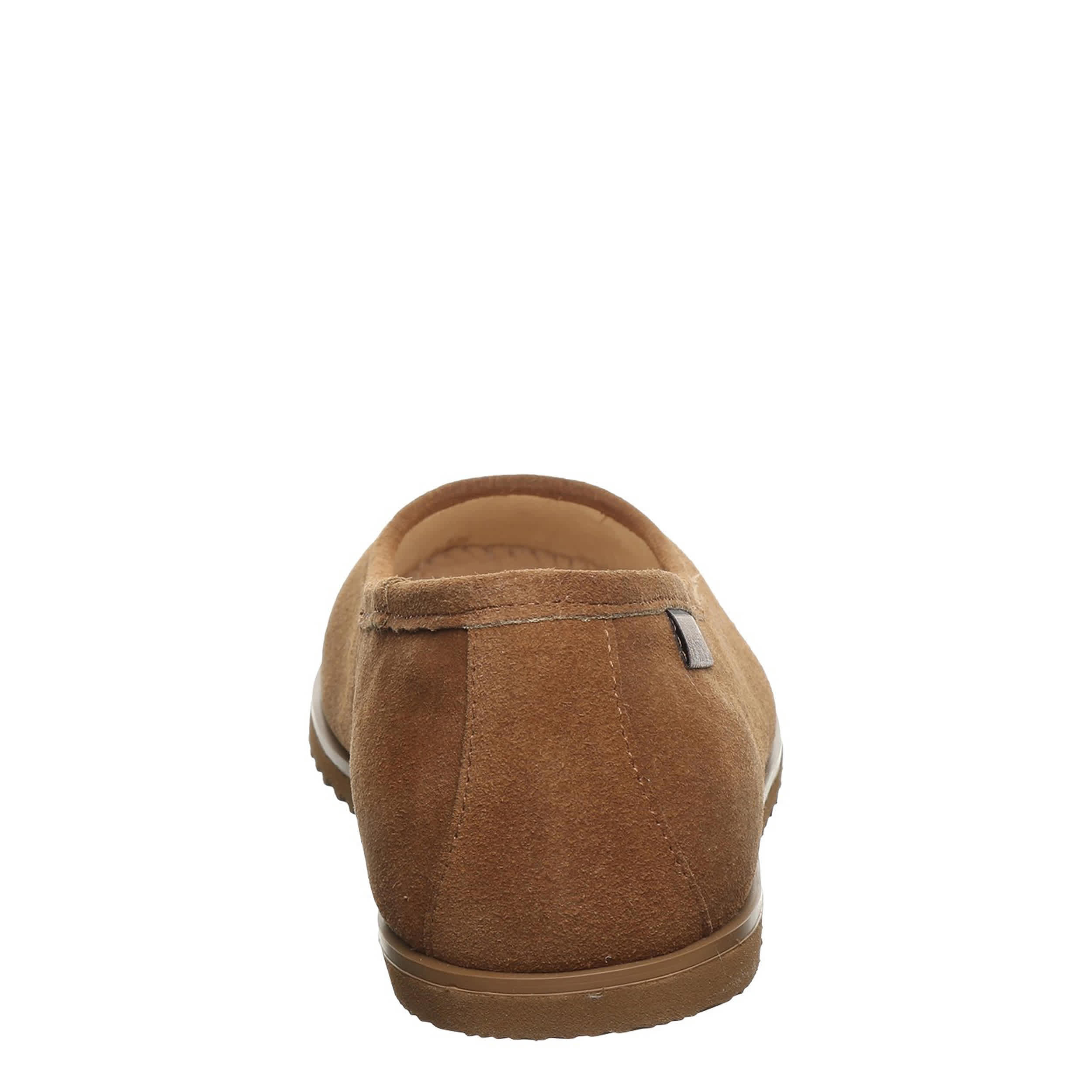 BEARPAW-WOMENS JAZLYN FLAT SLIPPER-BROWN & 