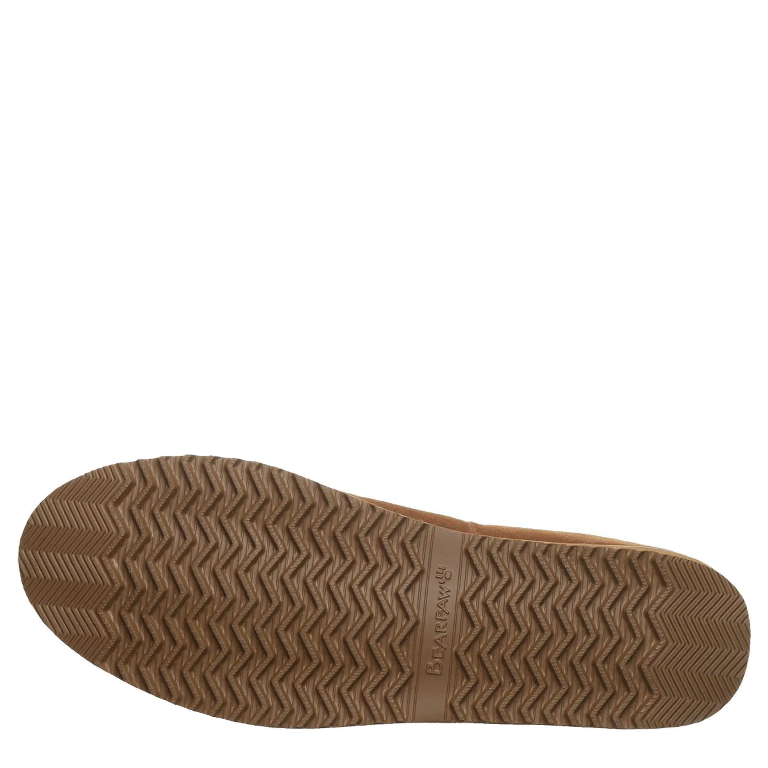 BEARPAW-WOMENS JAZLYN FLAT SLIPPER-BROWN & 