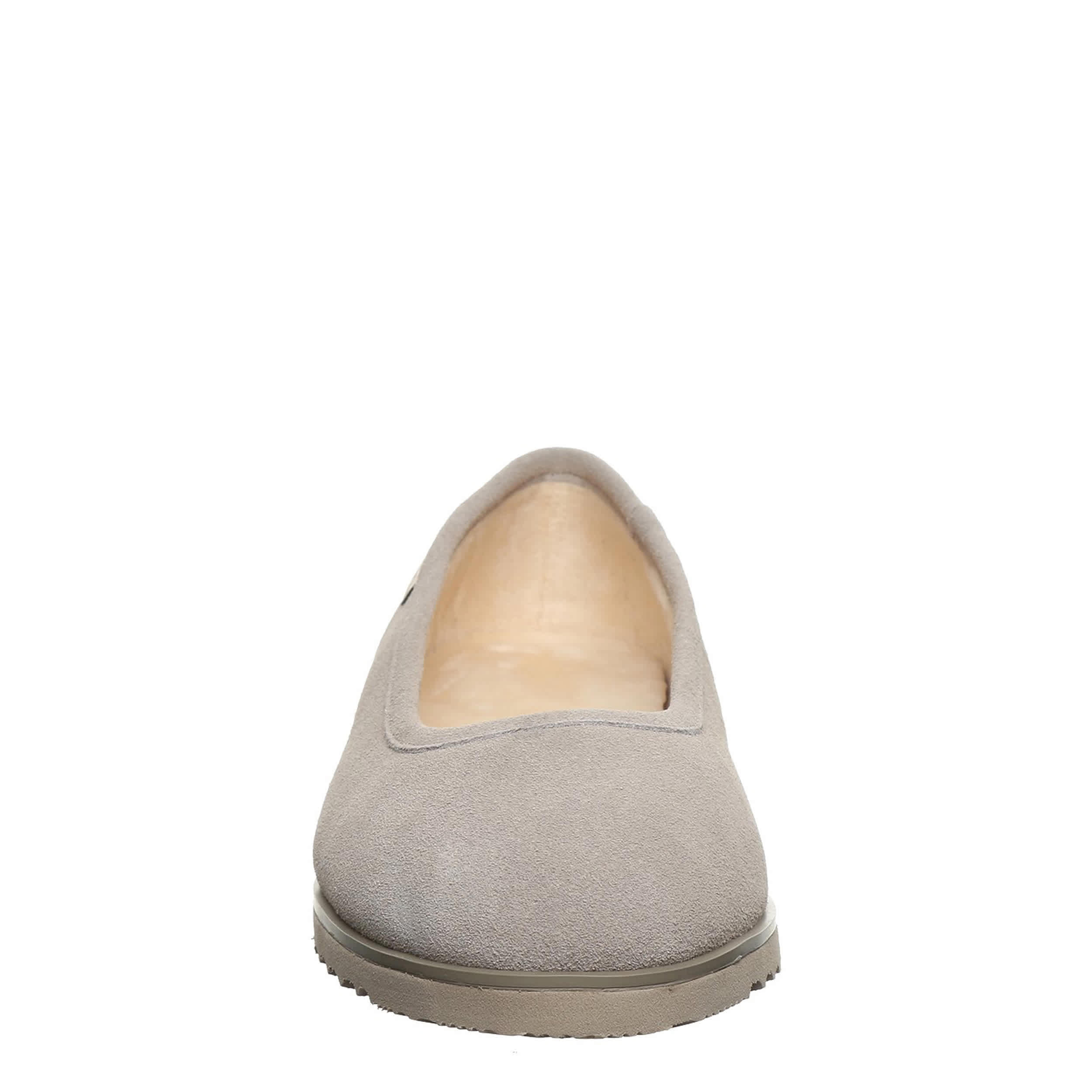 BEARPAW-WOMENS JAZLYN FLAT SLIPPER-WHEAT & 
