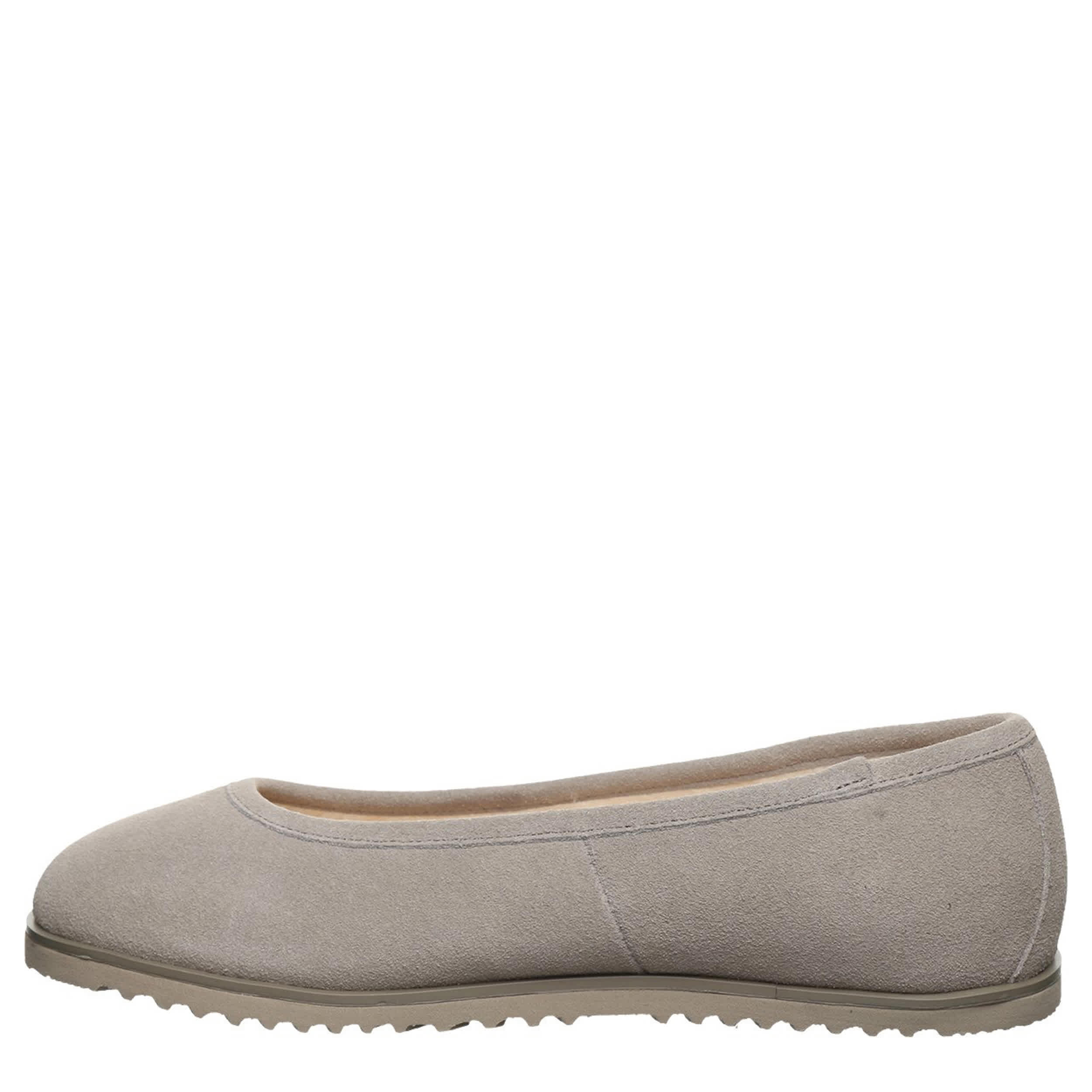BEARPAW-WOMENS JAZLYN FLAT SLIPPER-WHEAT & 