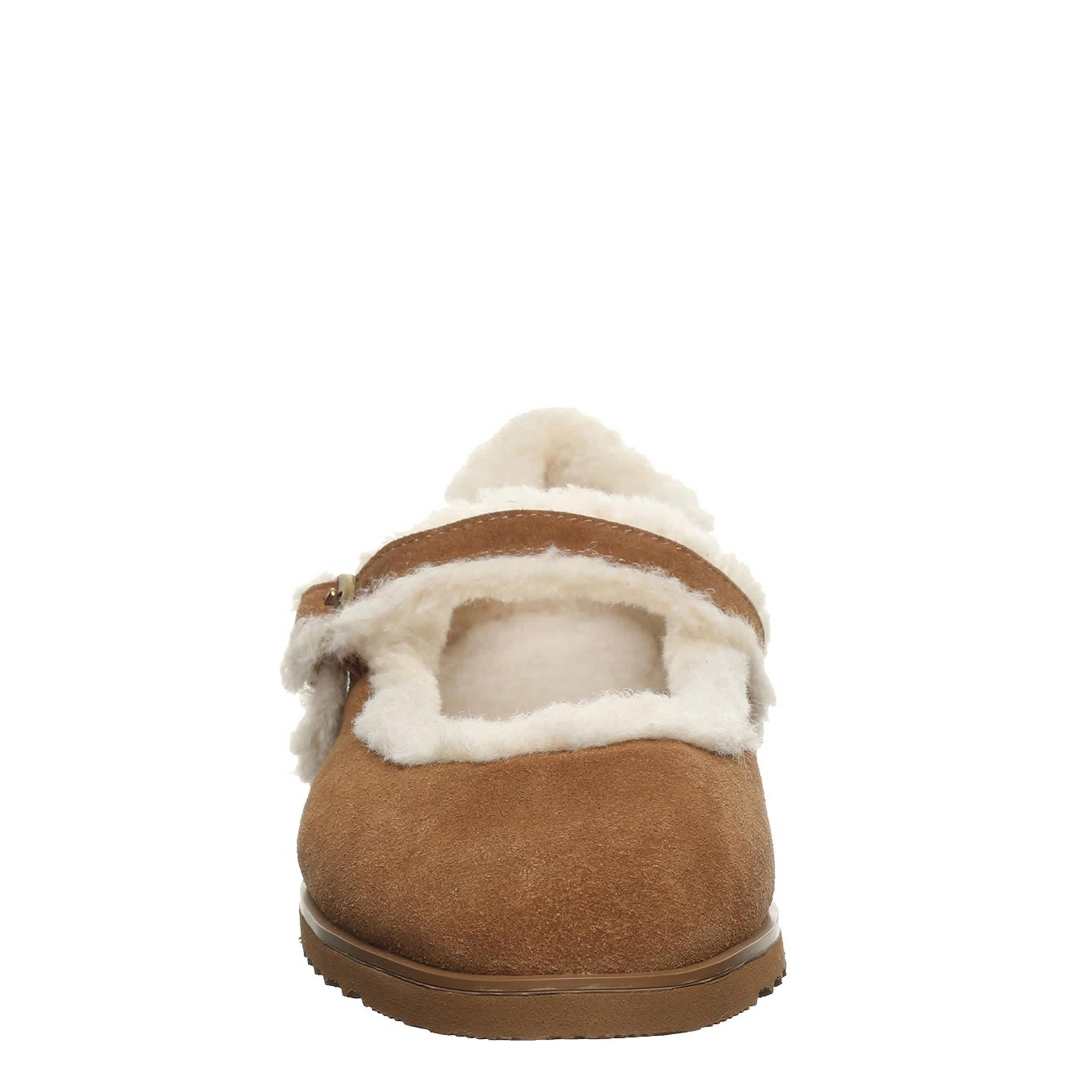 BEARPAW-WOMENS LOU LOU MARY JANE SLIPPER-BROWN & 