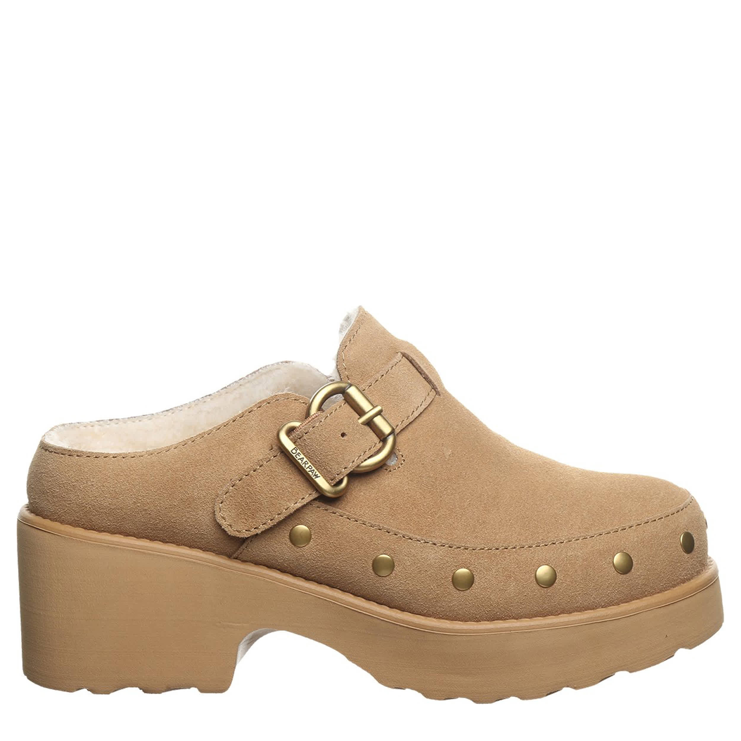 BEARPAW-WOMENS FALYN SLIPPER SLIPPER-COFFEE & 