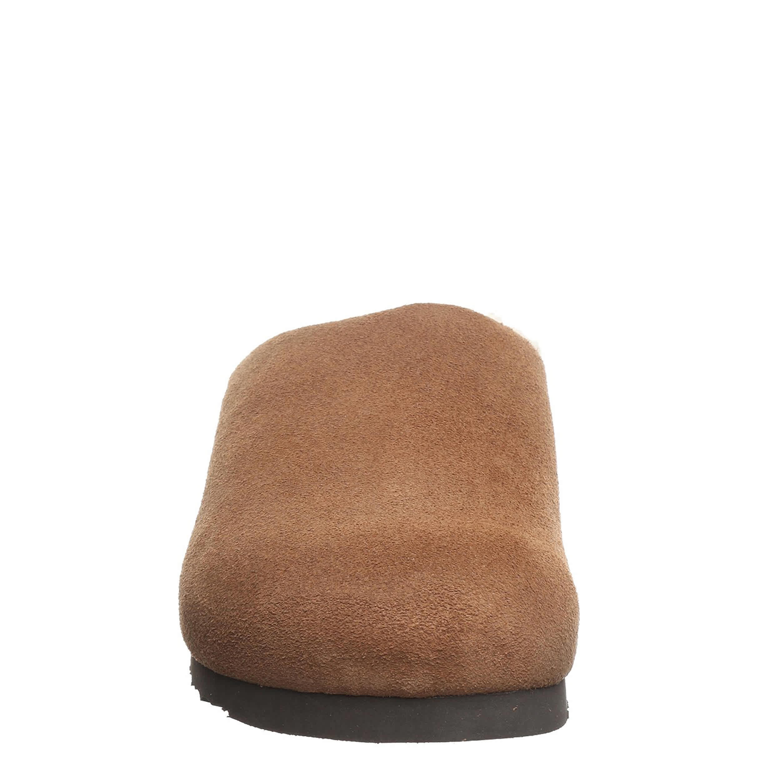 BEARPAW-WOMENS TRINITY LUXE SLIPPER-DARK TAN & 