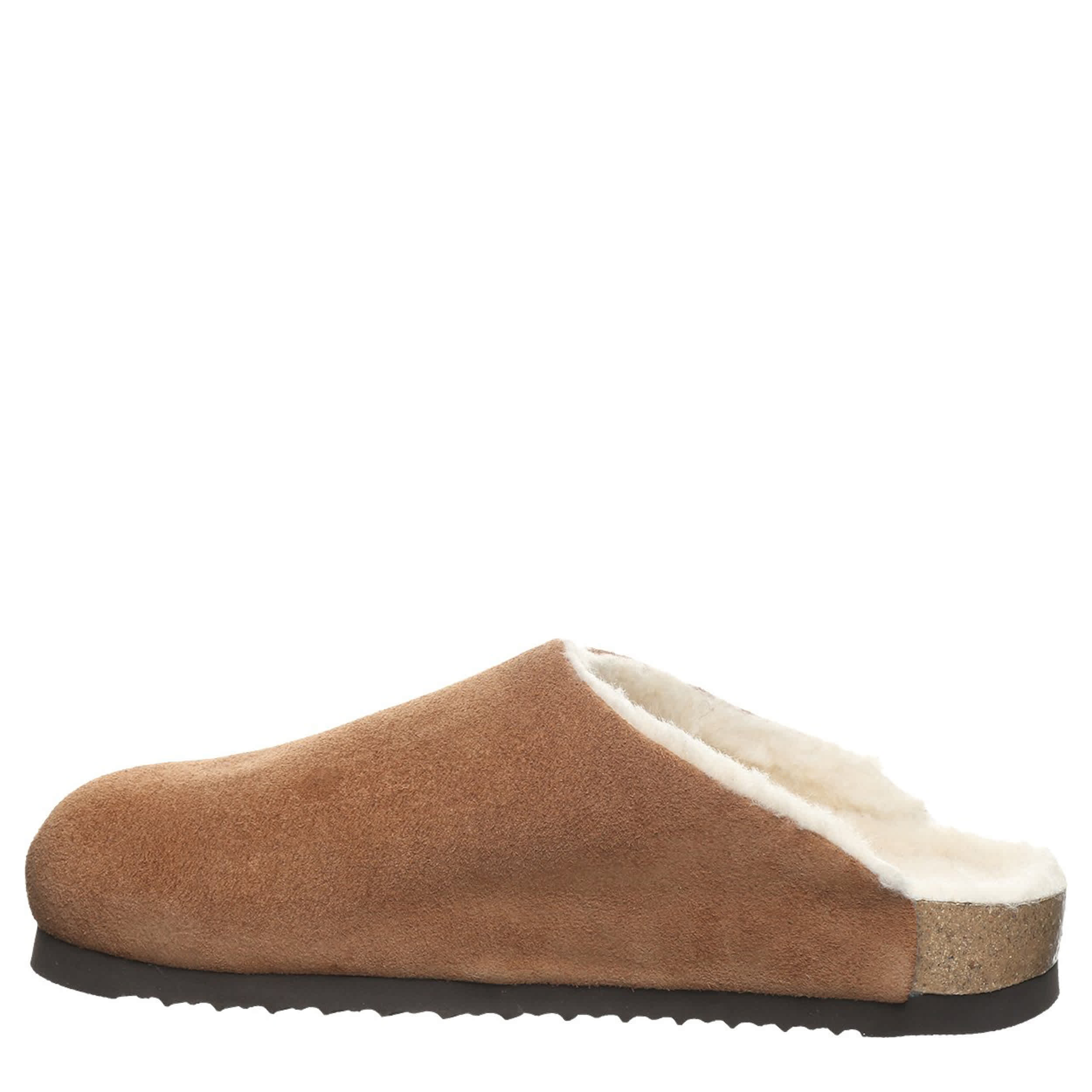 BEARPAW-WOMENS TRINITY LUXE SLIPPER-DARK TAN & 