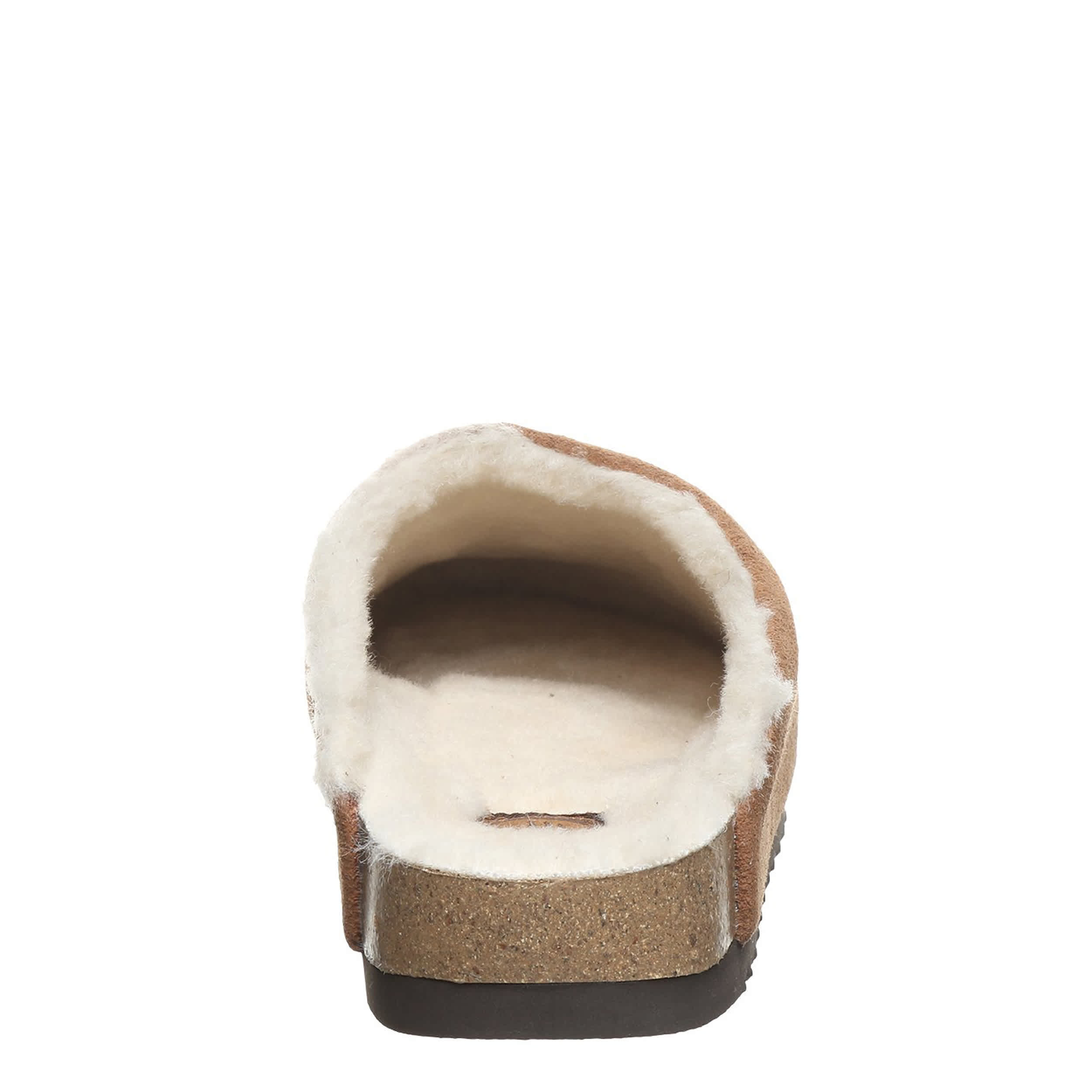 BEARPAW-WOMENS TRINITY LUXE SLIPPER-DARK TAN & 