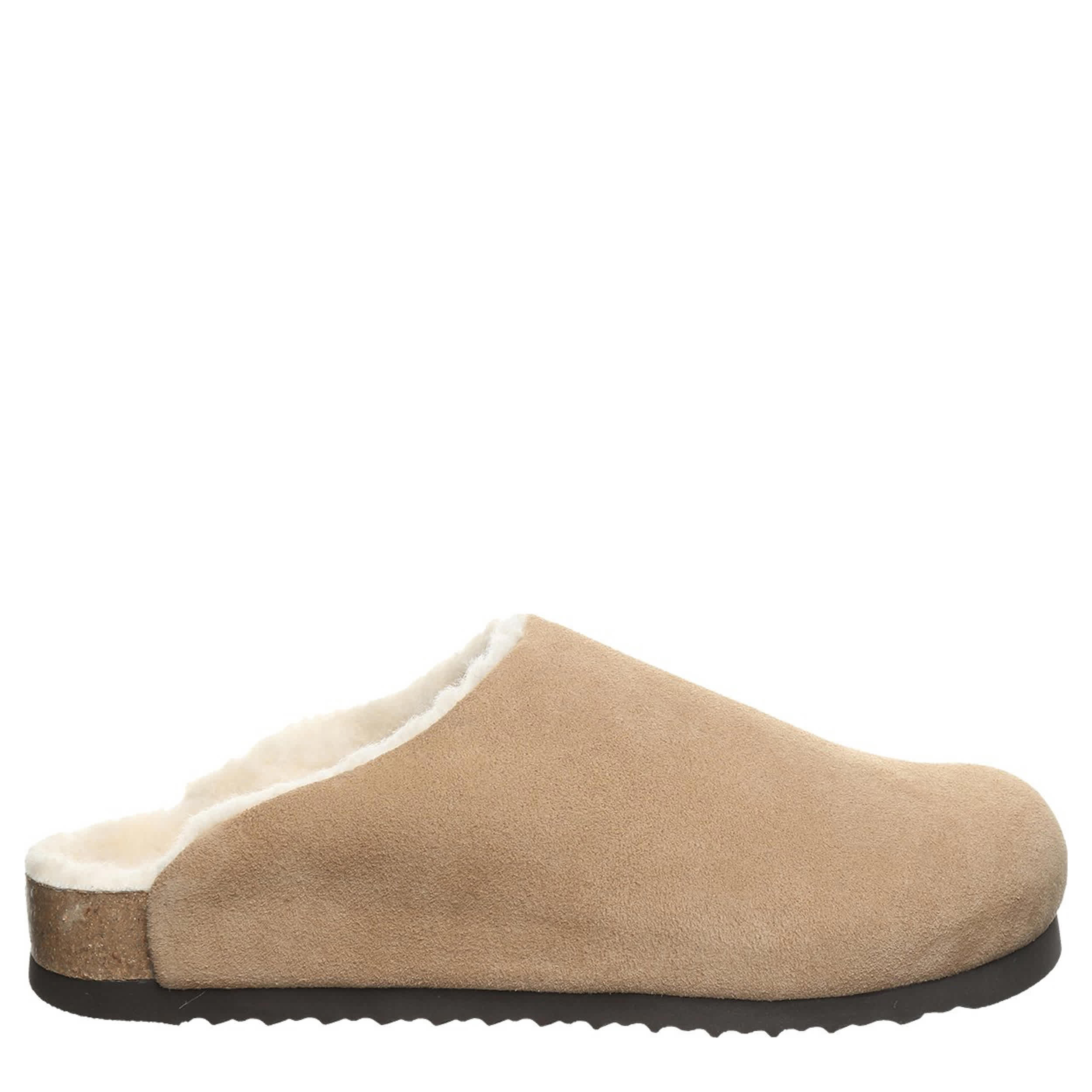 BEARPAW-WOMENS TRINITY LUXE SLIPPER-WHEAT & 