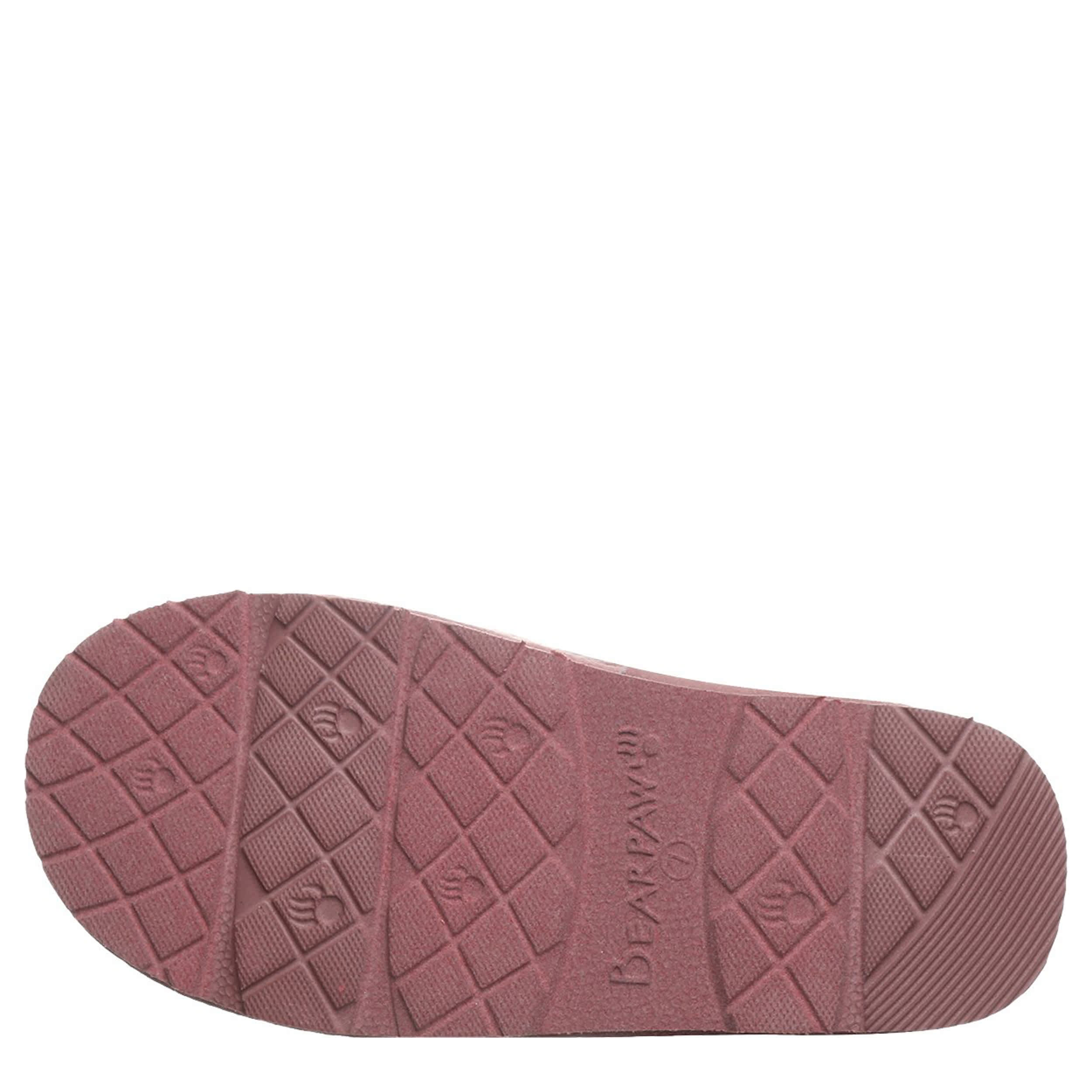 BEARPAW-WOMENS RUMIE SLIPPER-PALE PINK & 