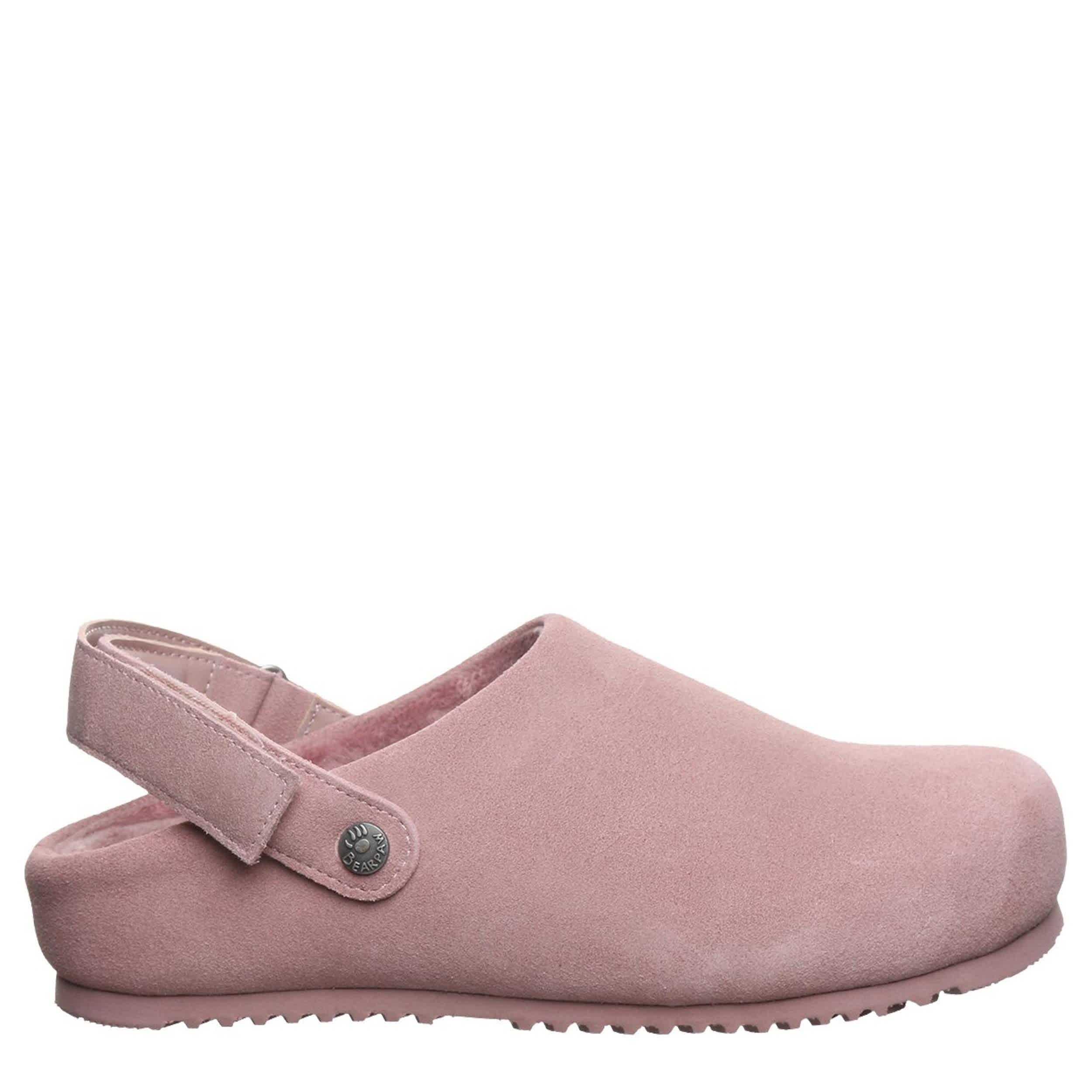 BEARPAW-WOMENS APRIL CLOG-PALE PINK & 