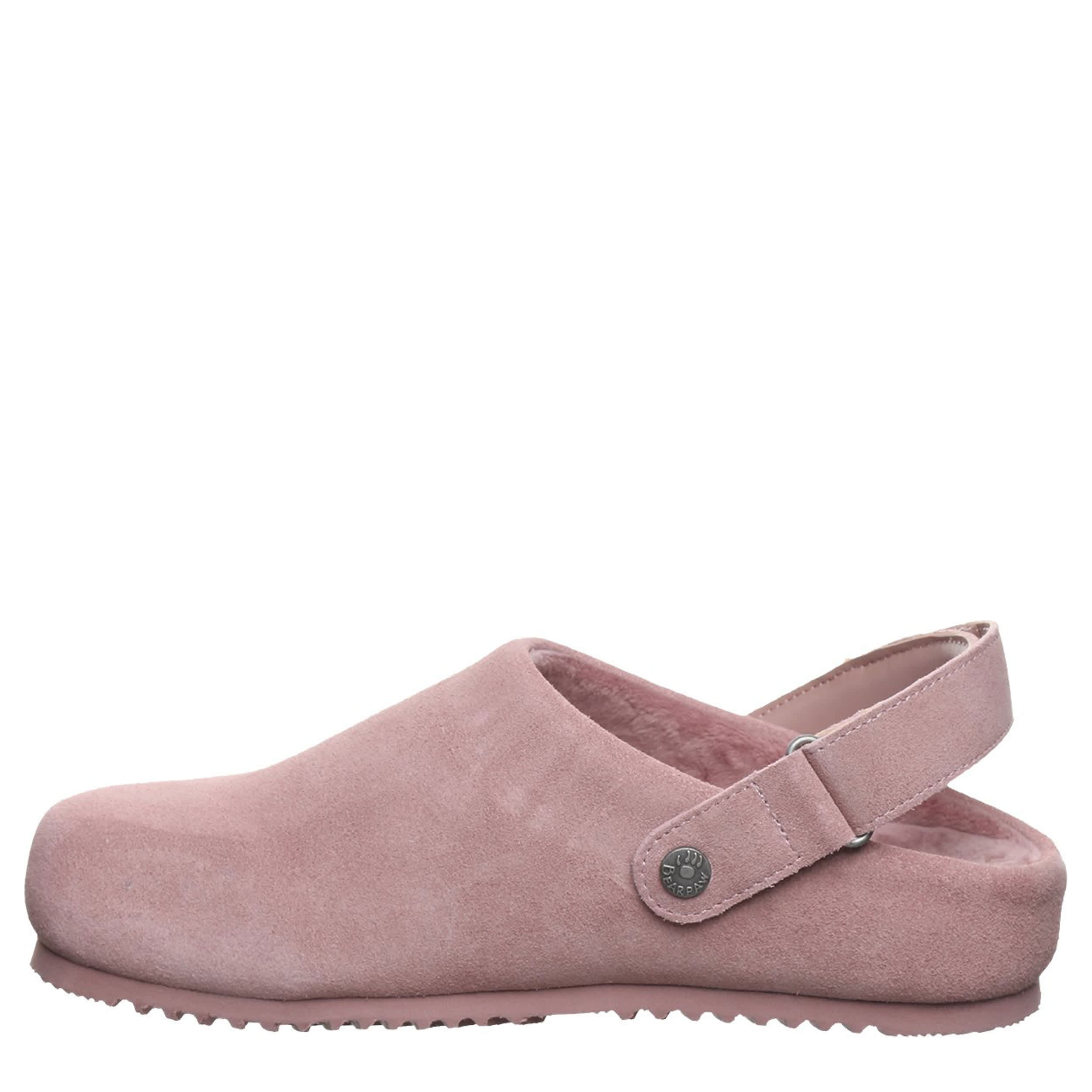 BEARPAW-WOMENS APRIL CLOG-PALE PINK & 
