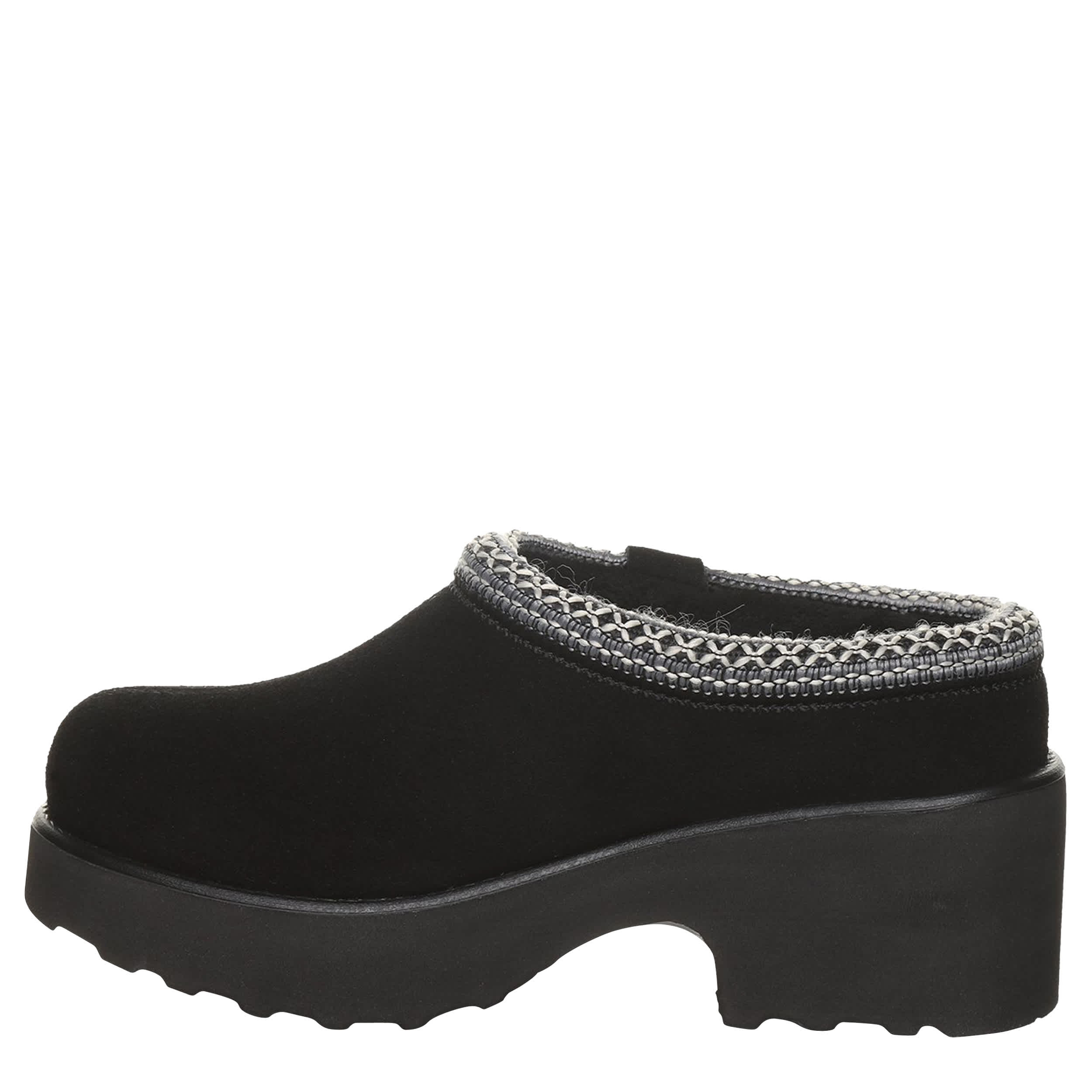 BEARPAW-WOMENS HAVEN CLOG-BLACK & 