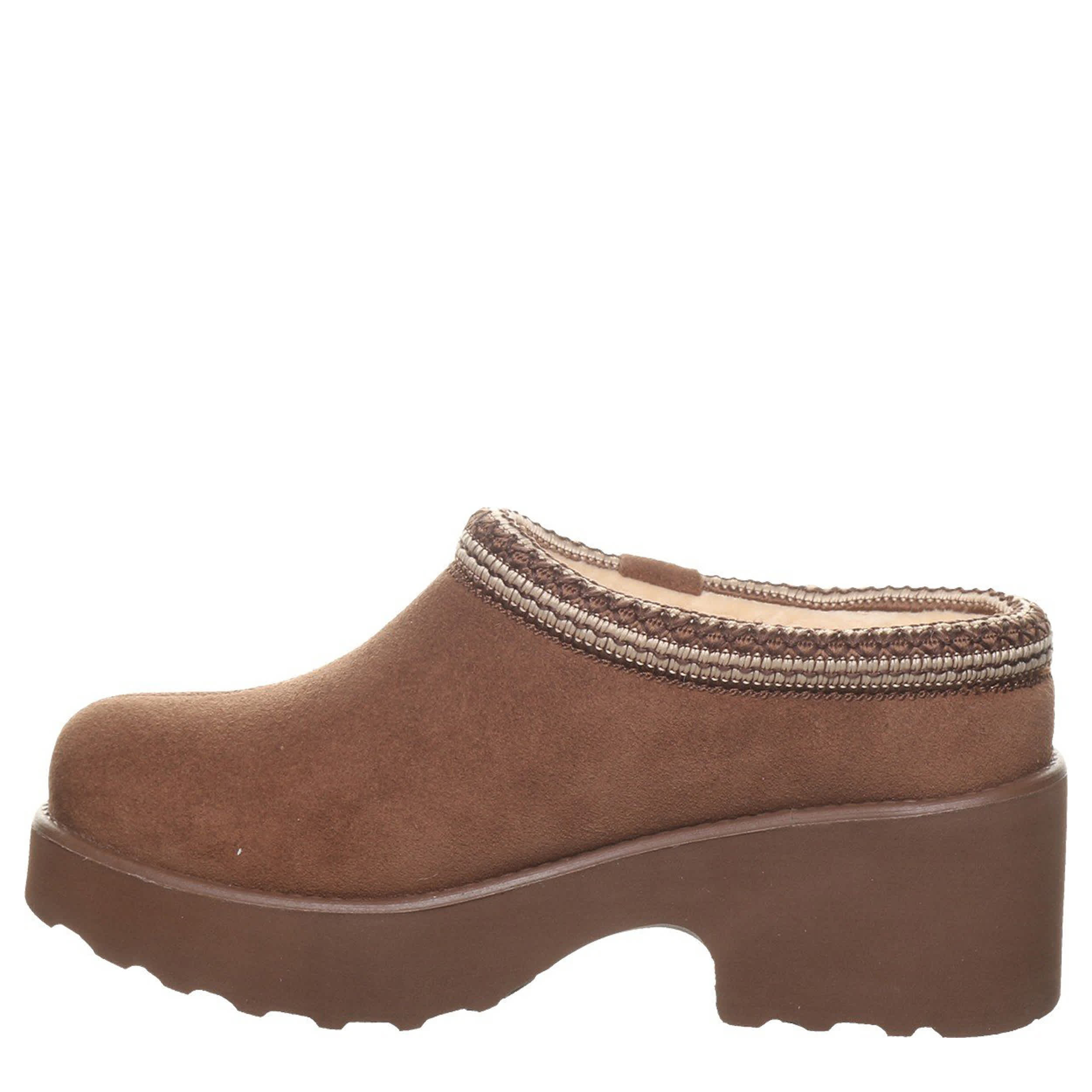 BEARPAW-WOMENS HAVEN CLOG-CHOCOLATE & 