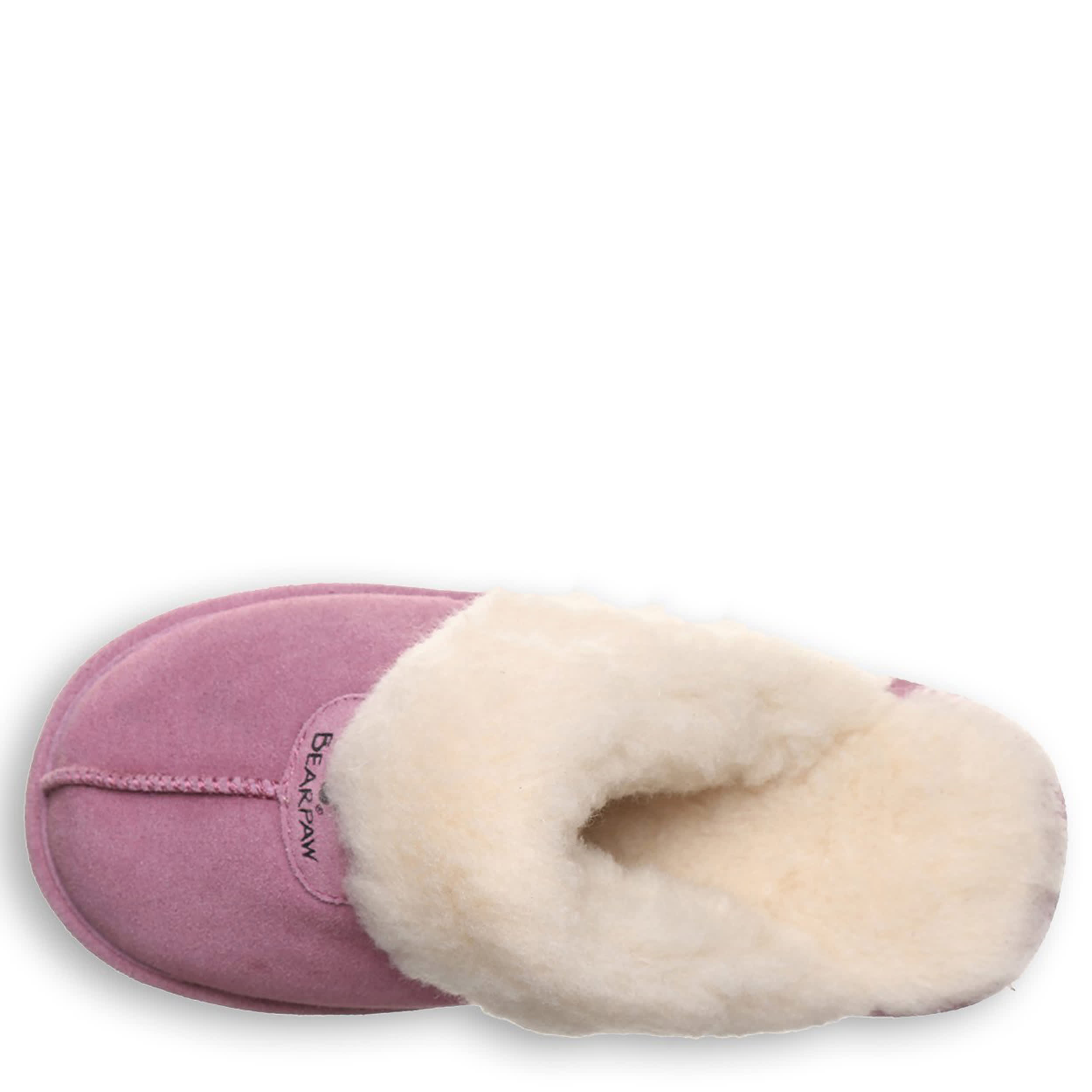 BEARPAW-WOMENS LOKI II SLIPPER-ROSE GOLD & PALE PINK