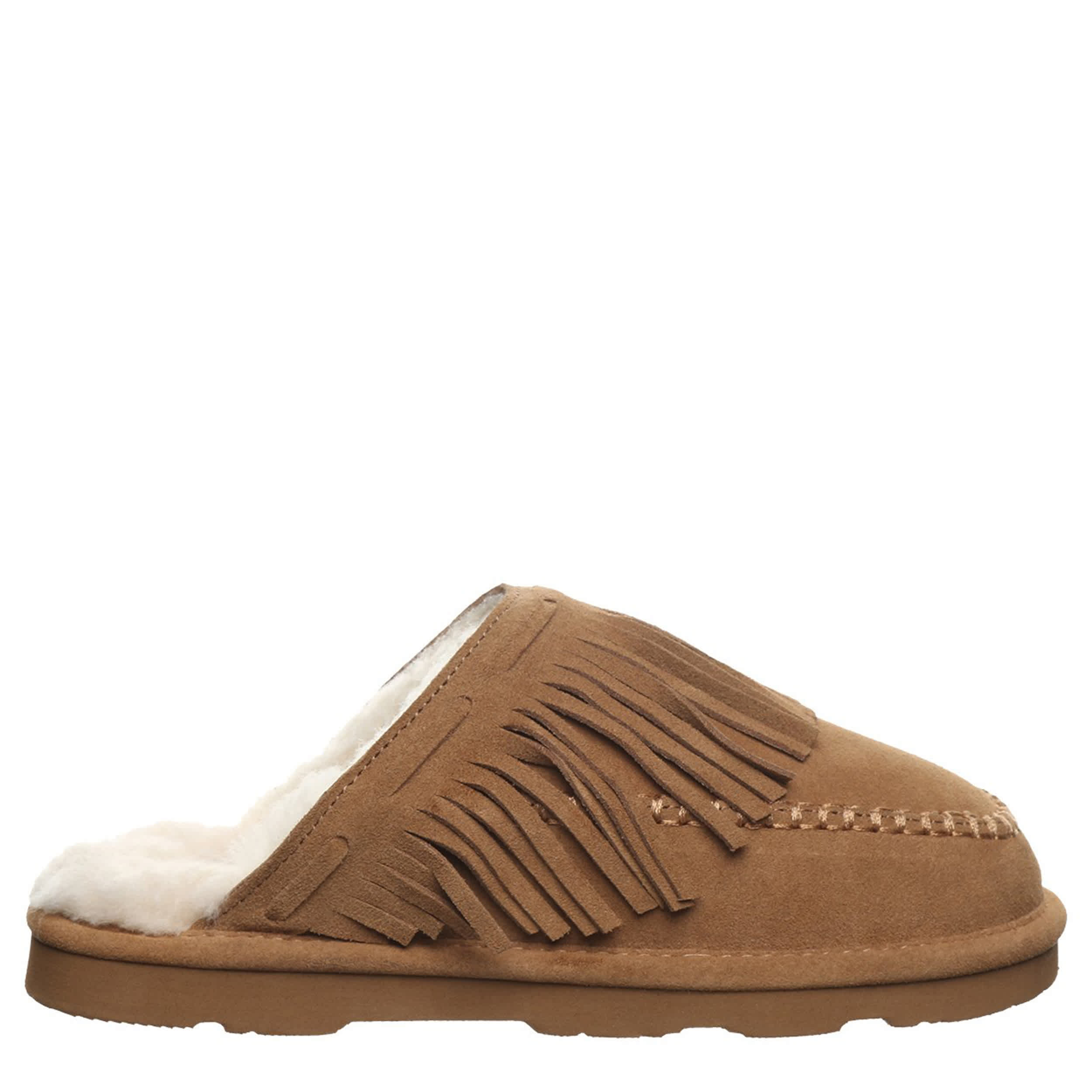 BEARPAW-WOMENS BRIONY SLIPPER-BROWN & 