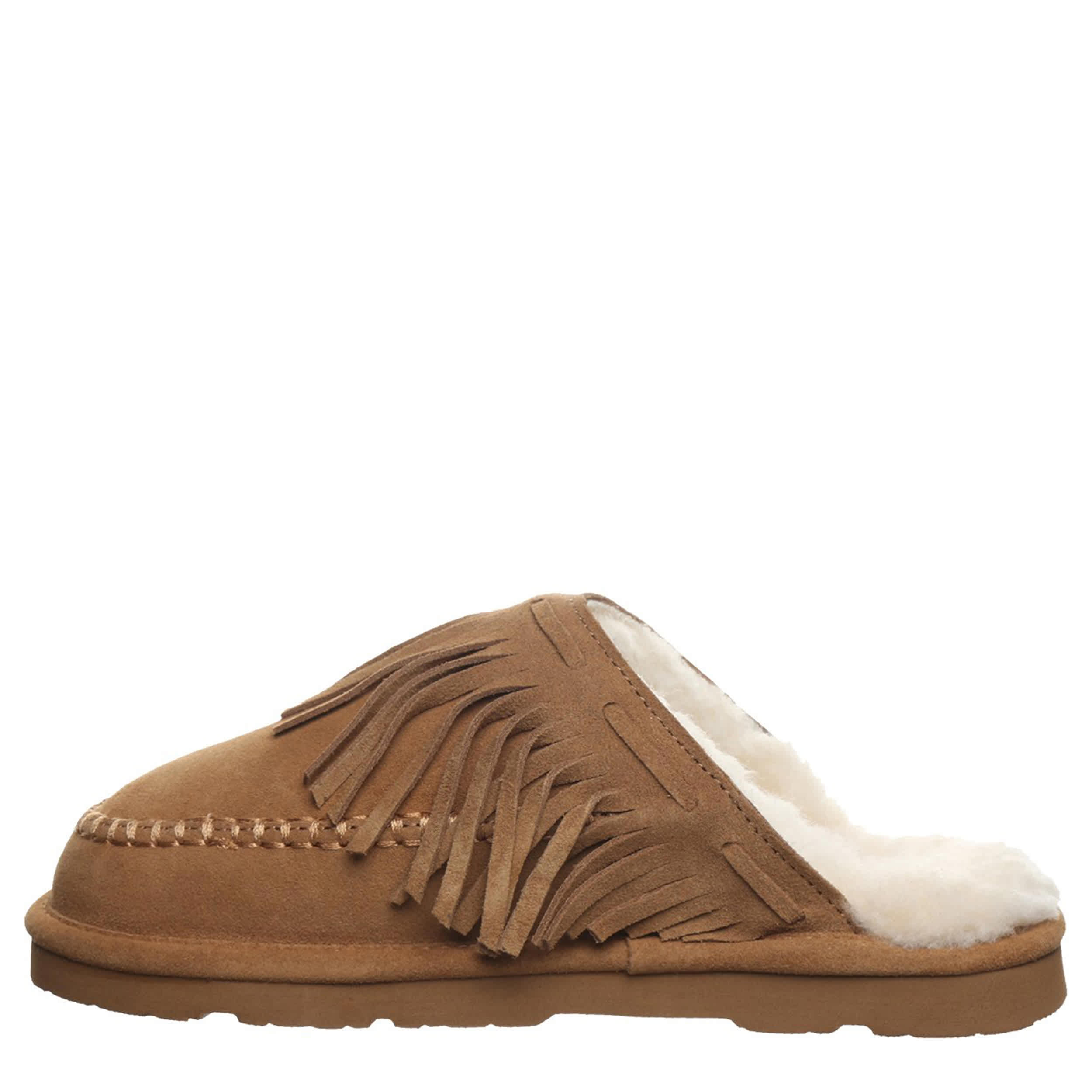 BEARPAW-WOMENS BRIONY SLIPPER-BROWN & 