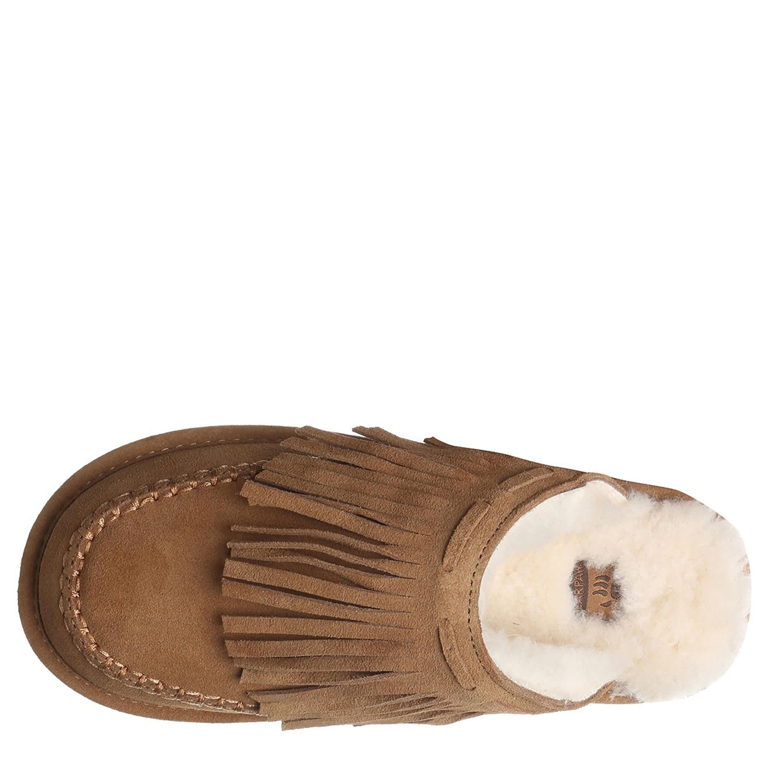 BEARPAW-WOMENS BRIONY SLIPPER-BROWN & 