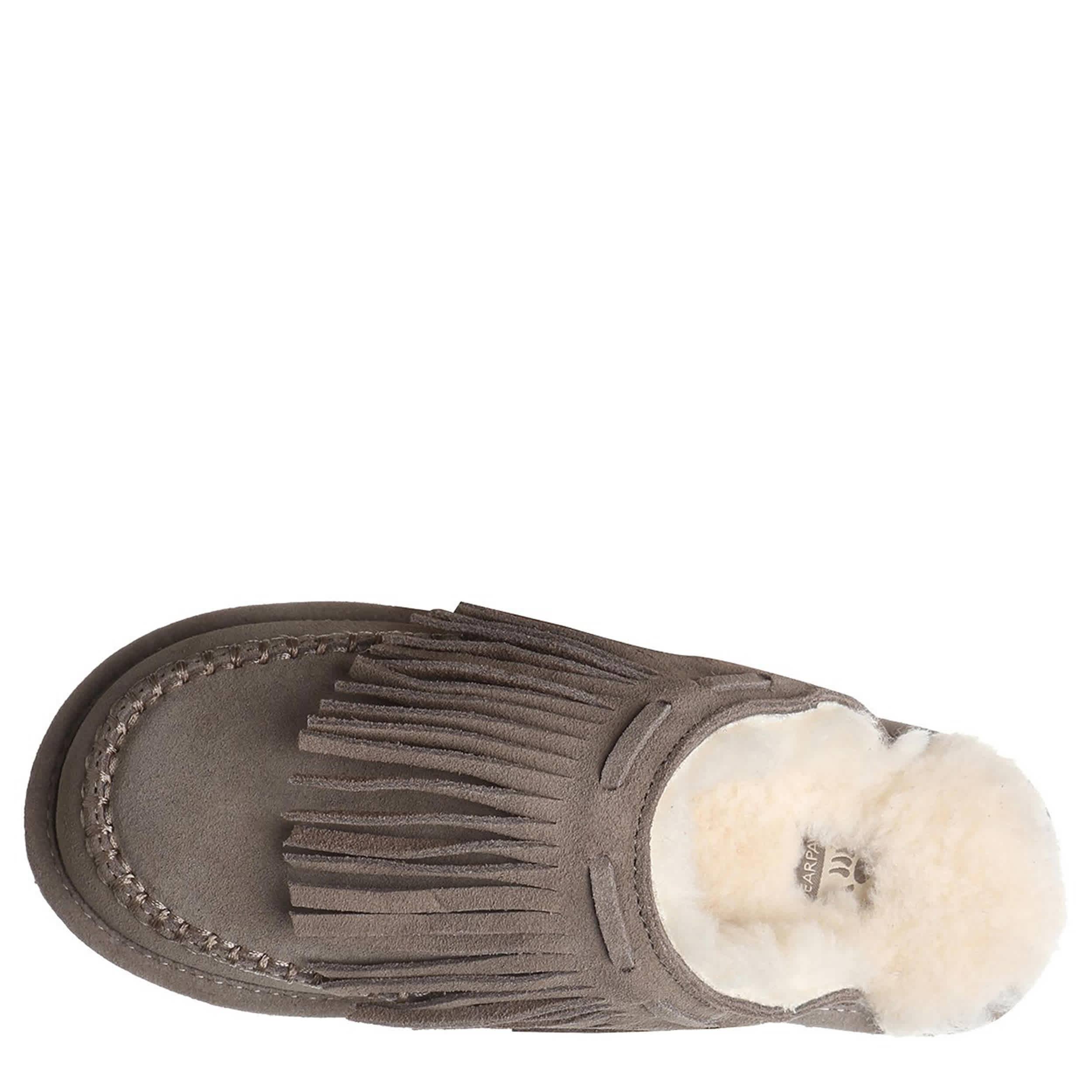 BEARPAW-WOMENS BRIONY SLIPPER-MOCHA & 