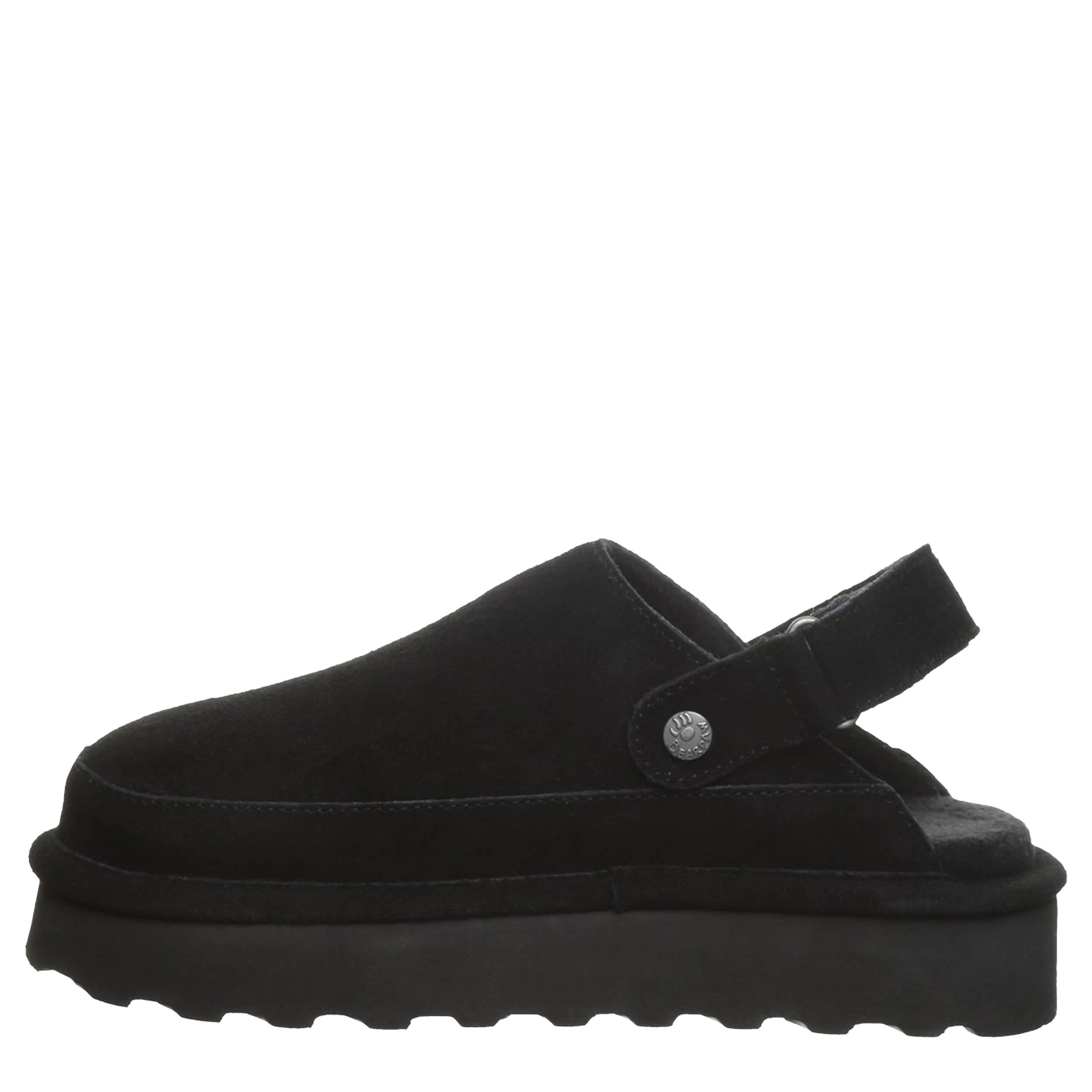 BEARPAW-WOMENS BROOKE CLOG-BLACK & 