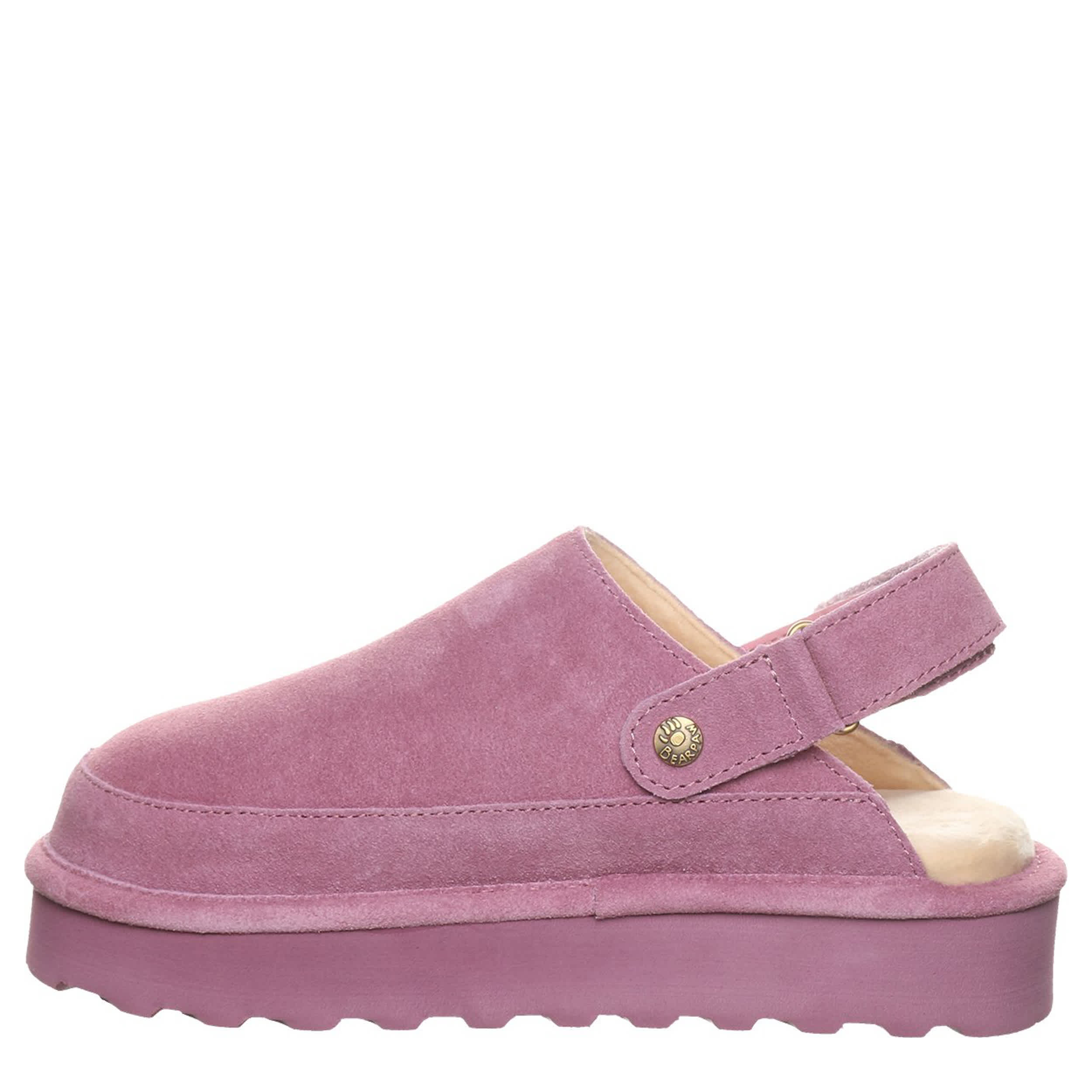 BEARPAW-WOMENS BROOKE CLOG-ROSE GOLD & 
