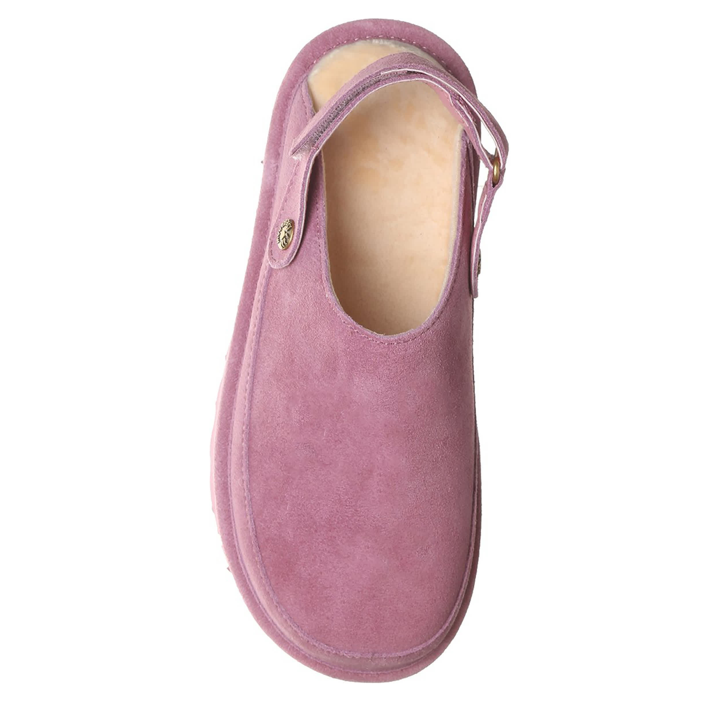 BEARPAW-WOMENS BROOKE CLOG-ROSE GOLD & 