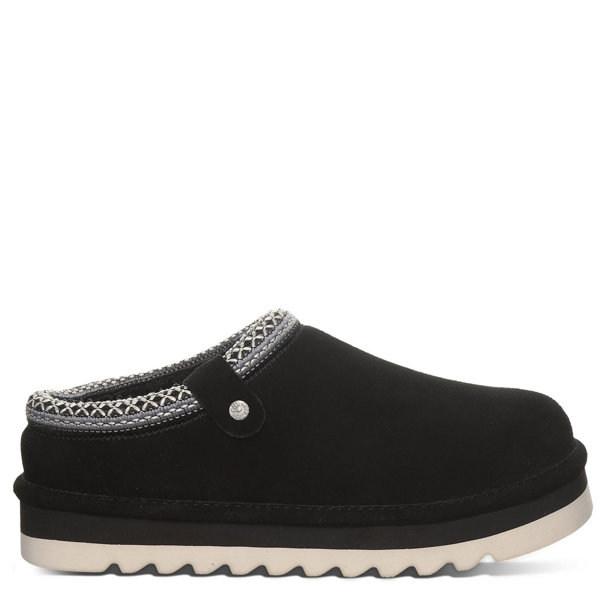 BEARPAW-WOMENS CALLISTA SLIPPER-BLACK & 