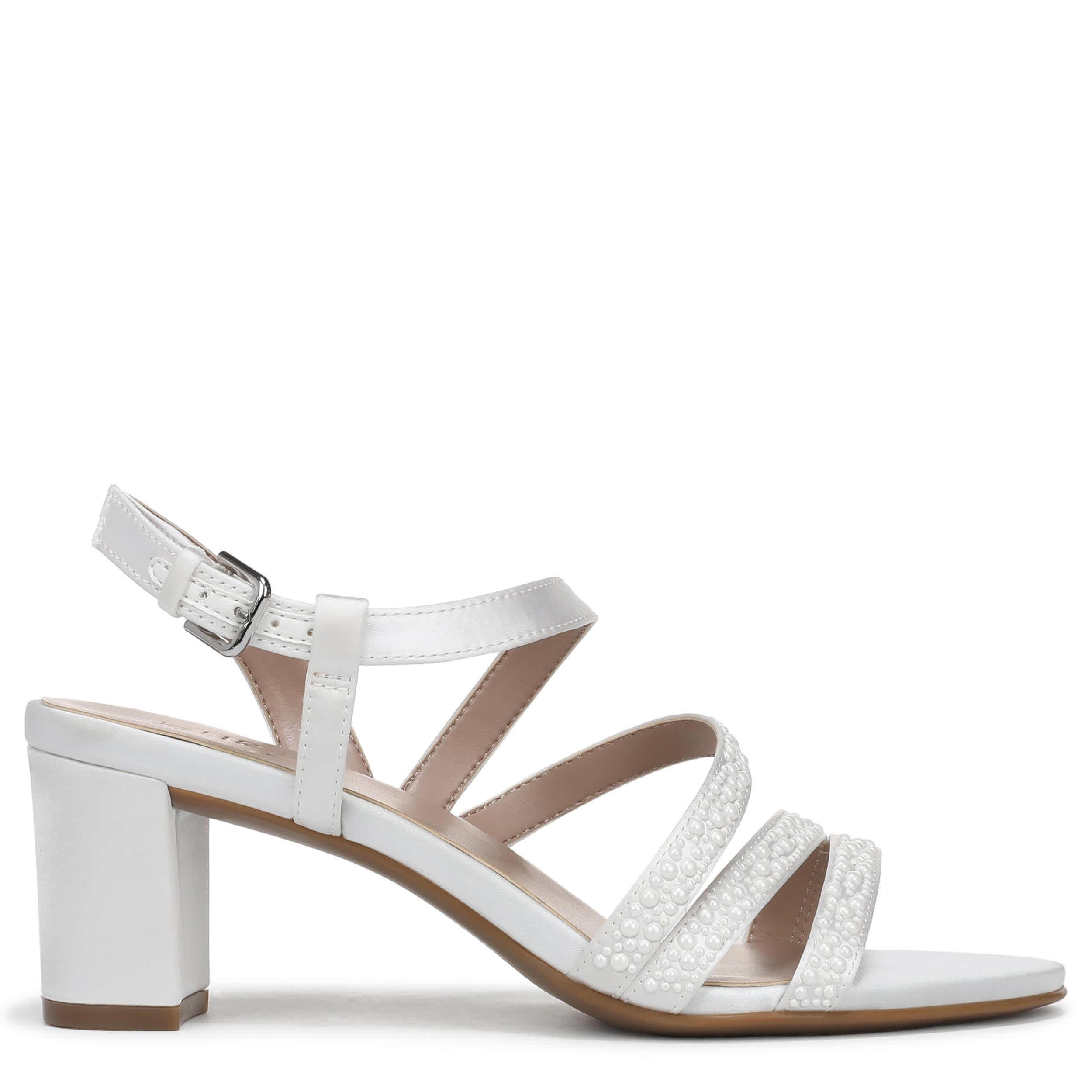 NATURALIZER-WOMENS BRIDGET 4 DRESS SANDAL-WHITE & 