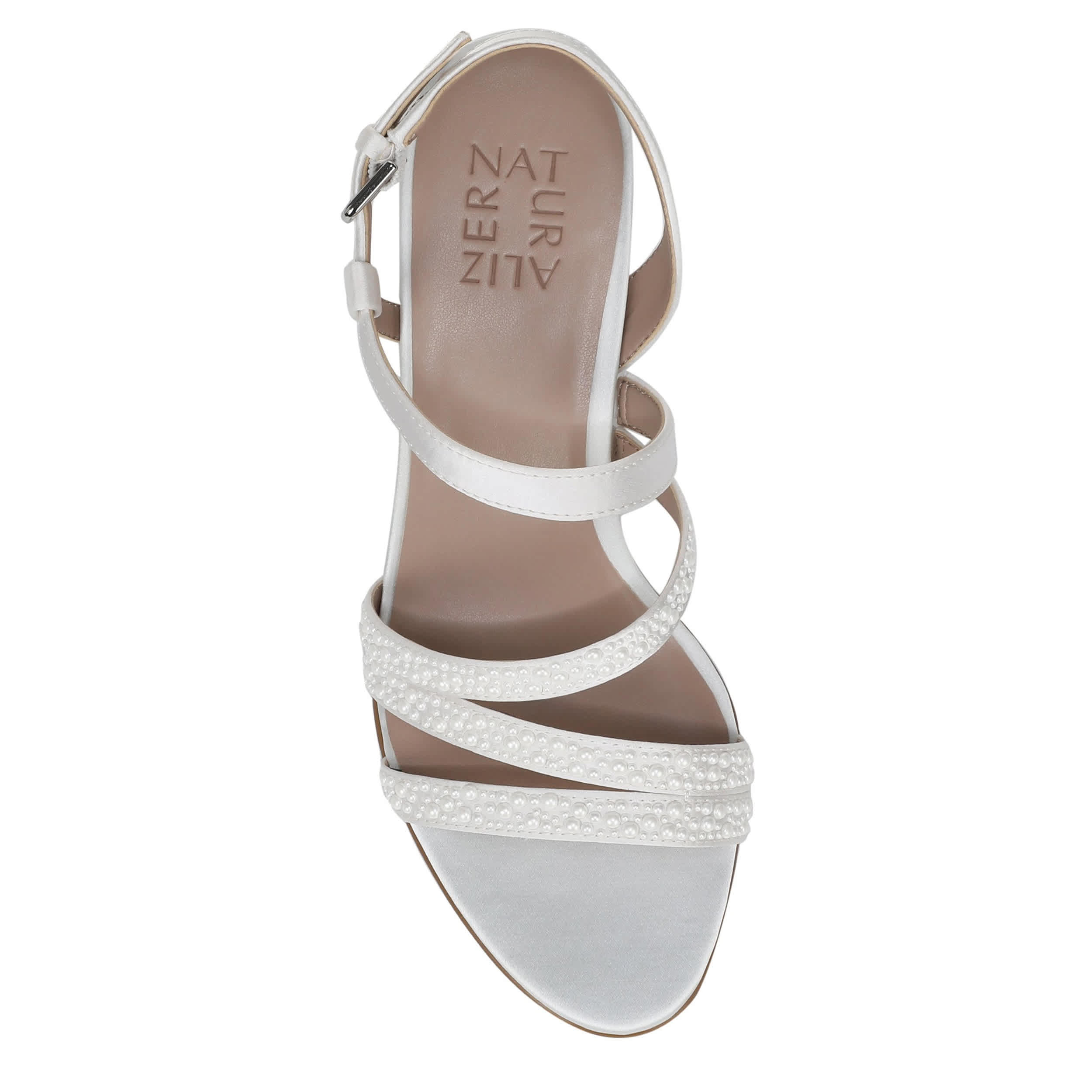 NATURALIZER-WOMENS BRIDGET 4 DRESS SANDAL-WHITE & 