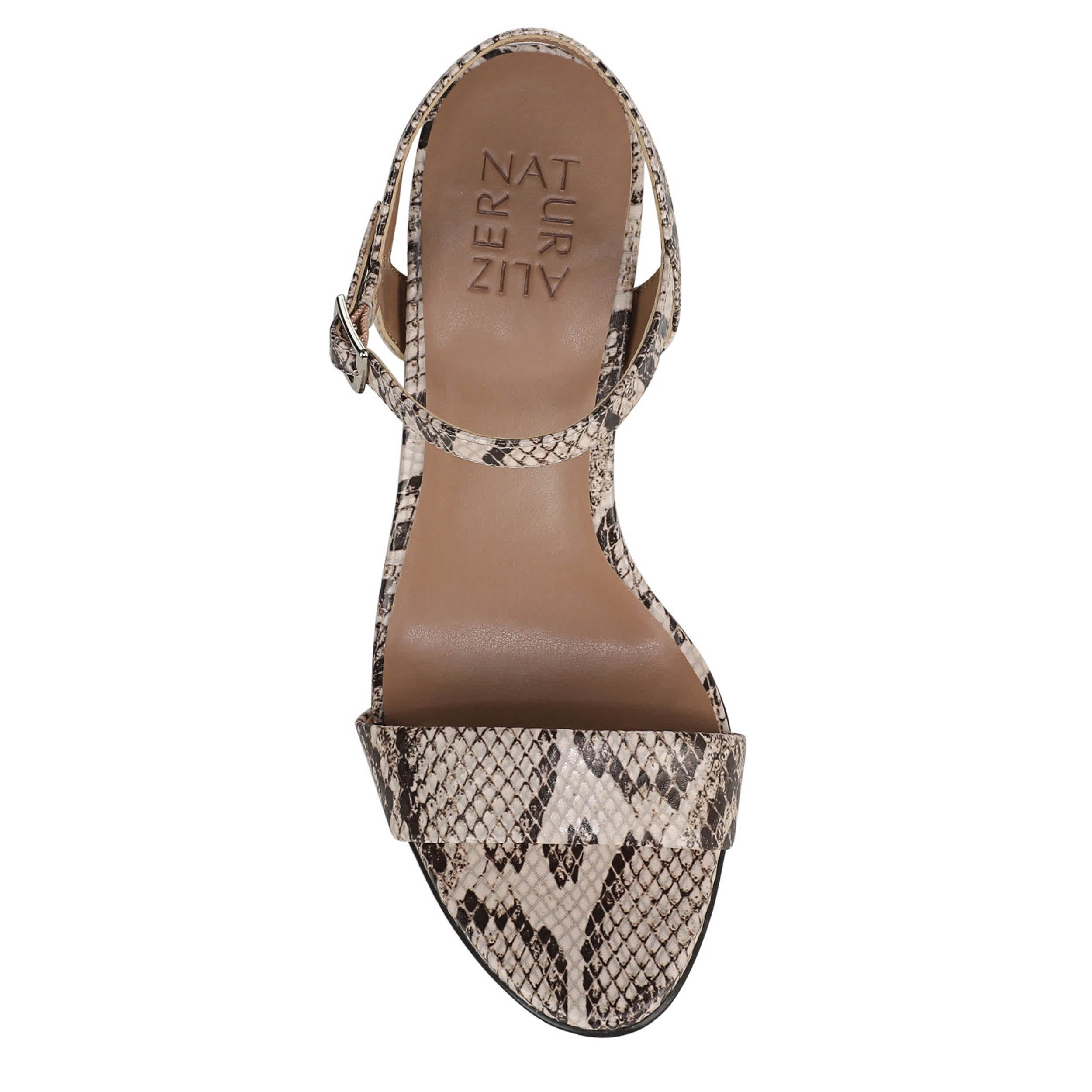 NATURALIZER-WOMENS BRISTOL SANDAL-OFF WHITE & SNAKE