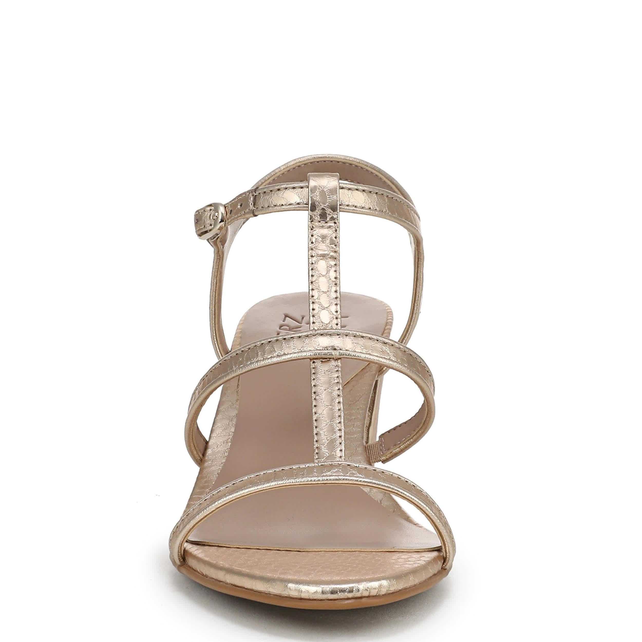 NATURALIZER-WOMENS BRISTOL-CAGE SANDAL-CHAMPAGNE & 