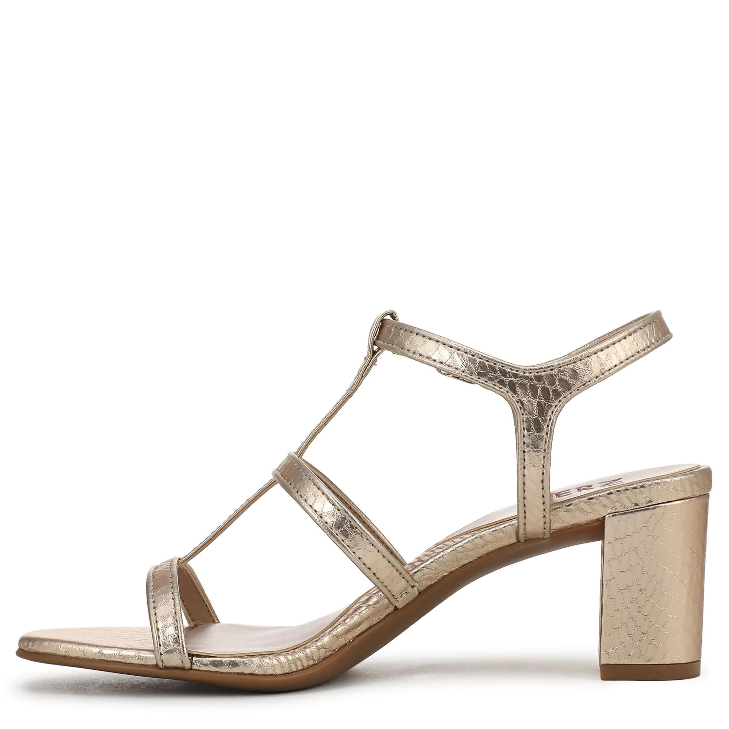 NATURALIZER-WOMENS BRISTOL-CAGE SANDAL-CHAMPAGNE & 