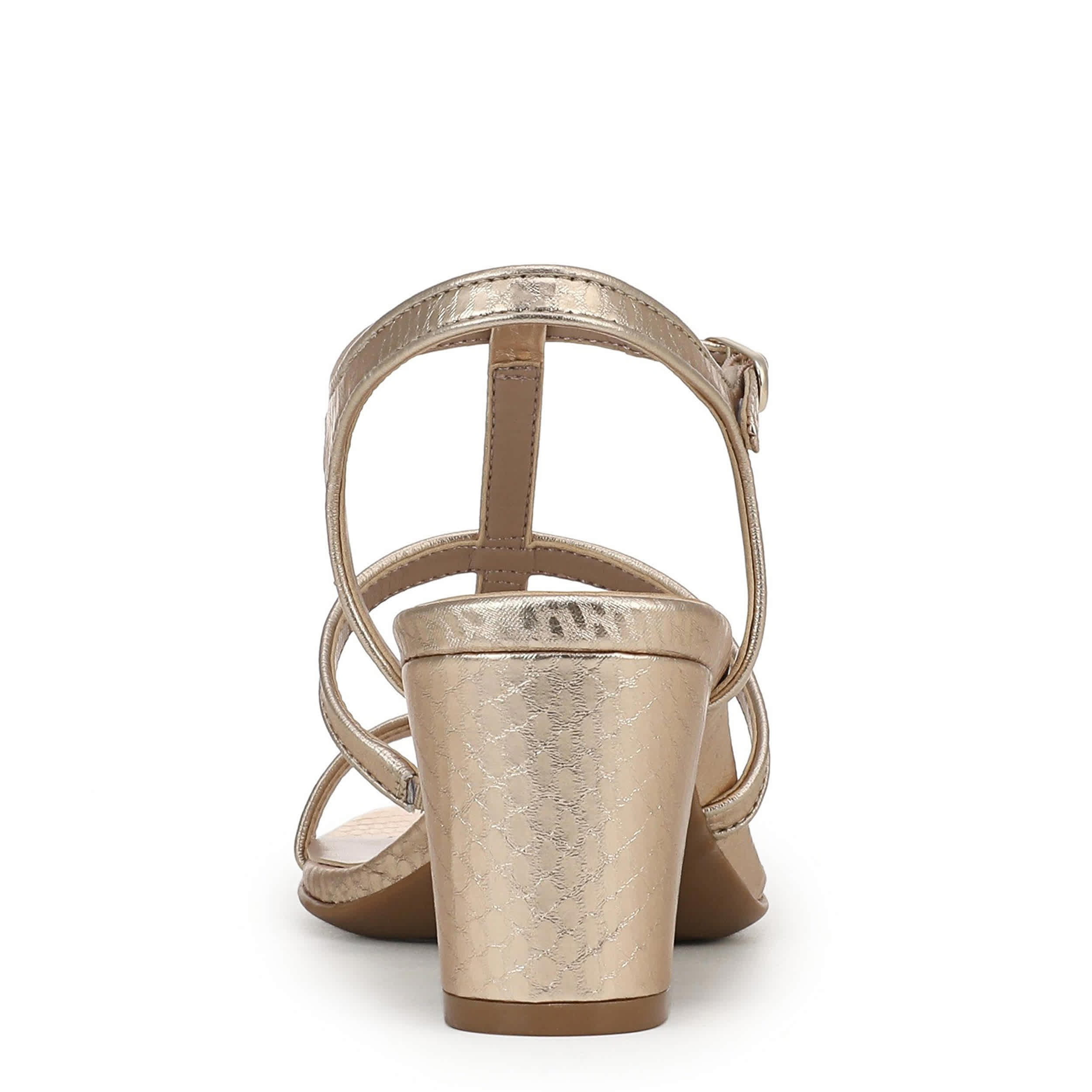 NATURALIZER-WOMENS BRISTOL-CAGE SANDAL-CHAMPAGNE & 
