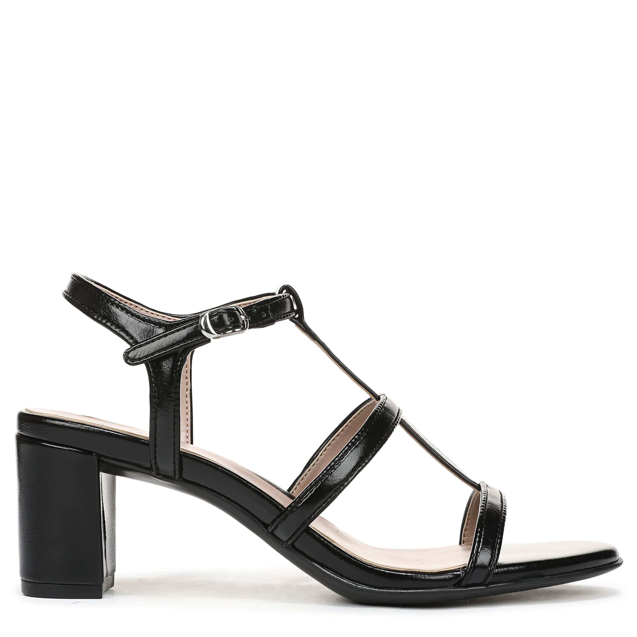 NATURALIZER-WOMENS BRISTOL-CAGE SANDAL-BLACK & 
