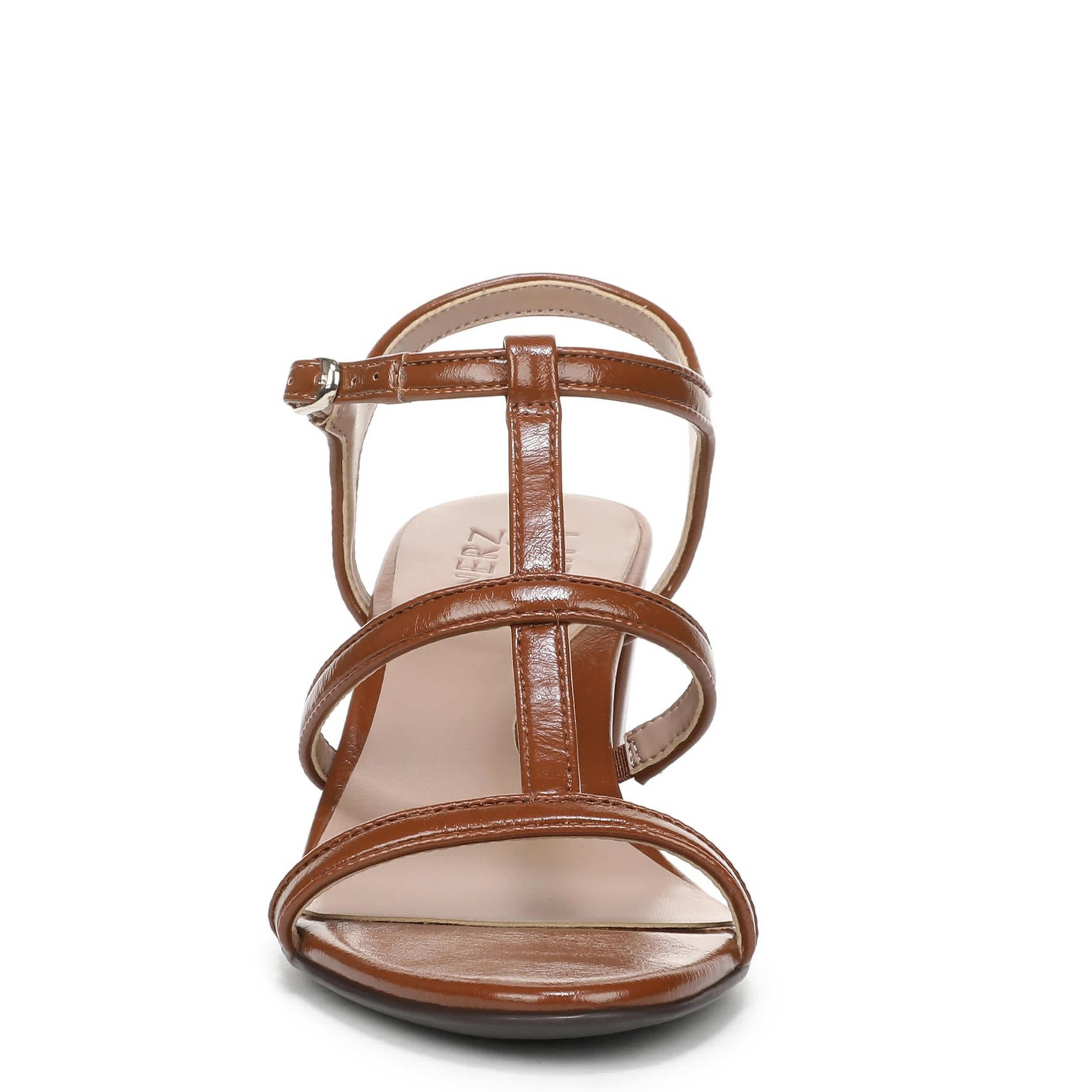 NATURALIZER-WOMENS BRISTOL-CAGE SANDAL-CHESTNUT & 