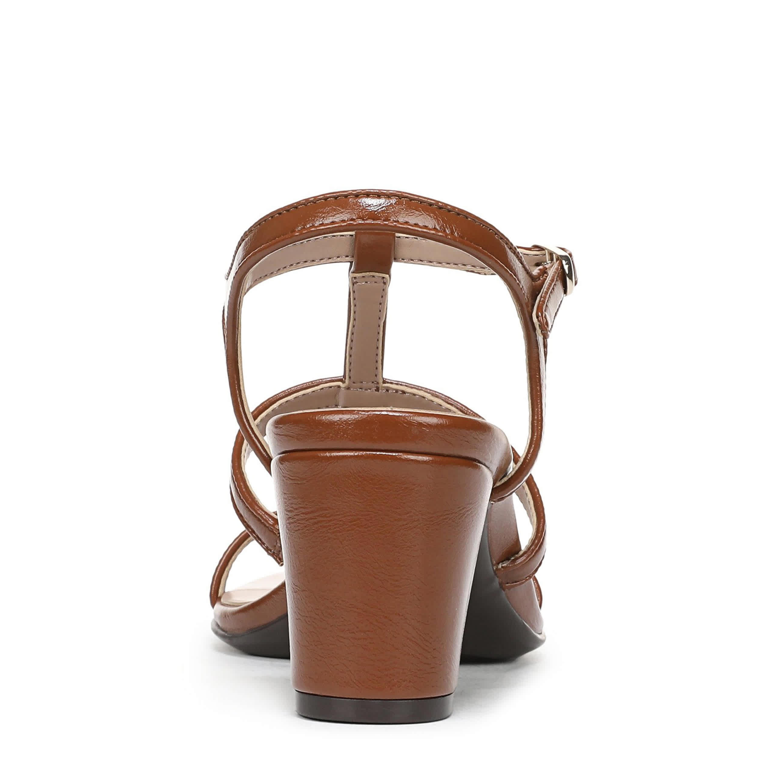 NATURALIZER-WOMENS BRISTOL-CAGE SANDAL-CHESTNUT & 