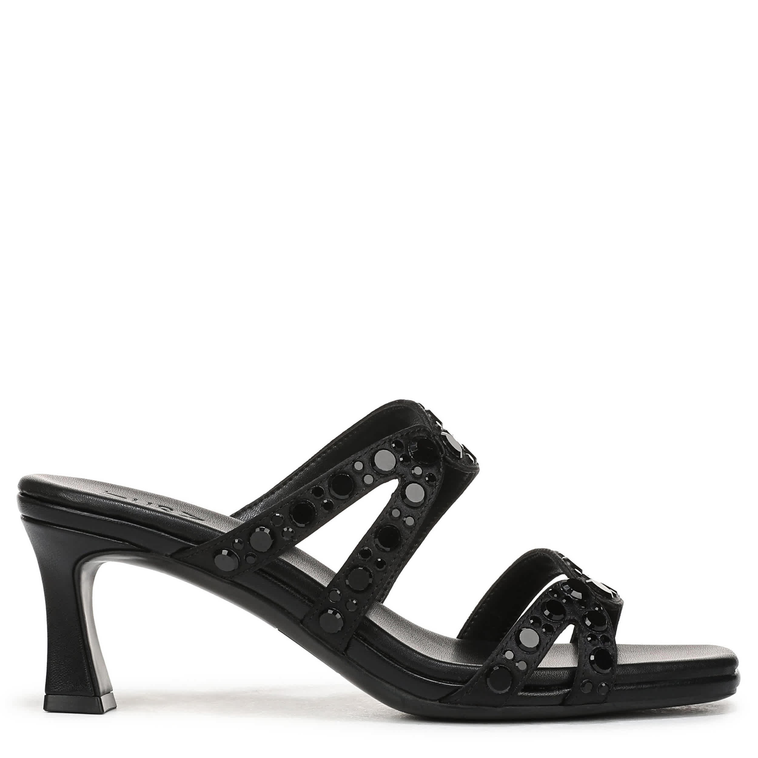 NATURALIZER-WOMENS KIMI SANDAL-BLACK & 