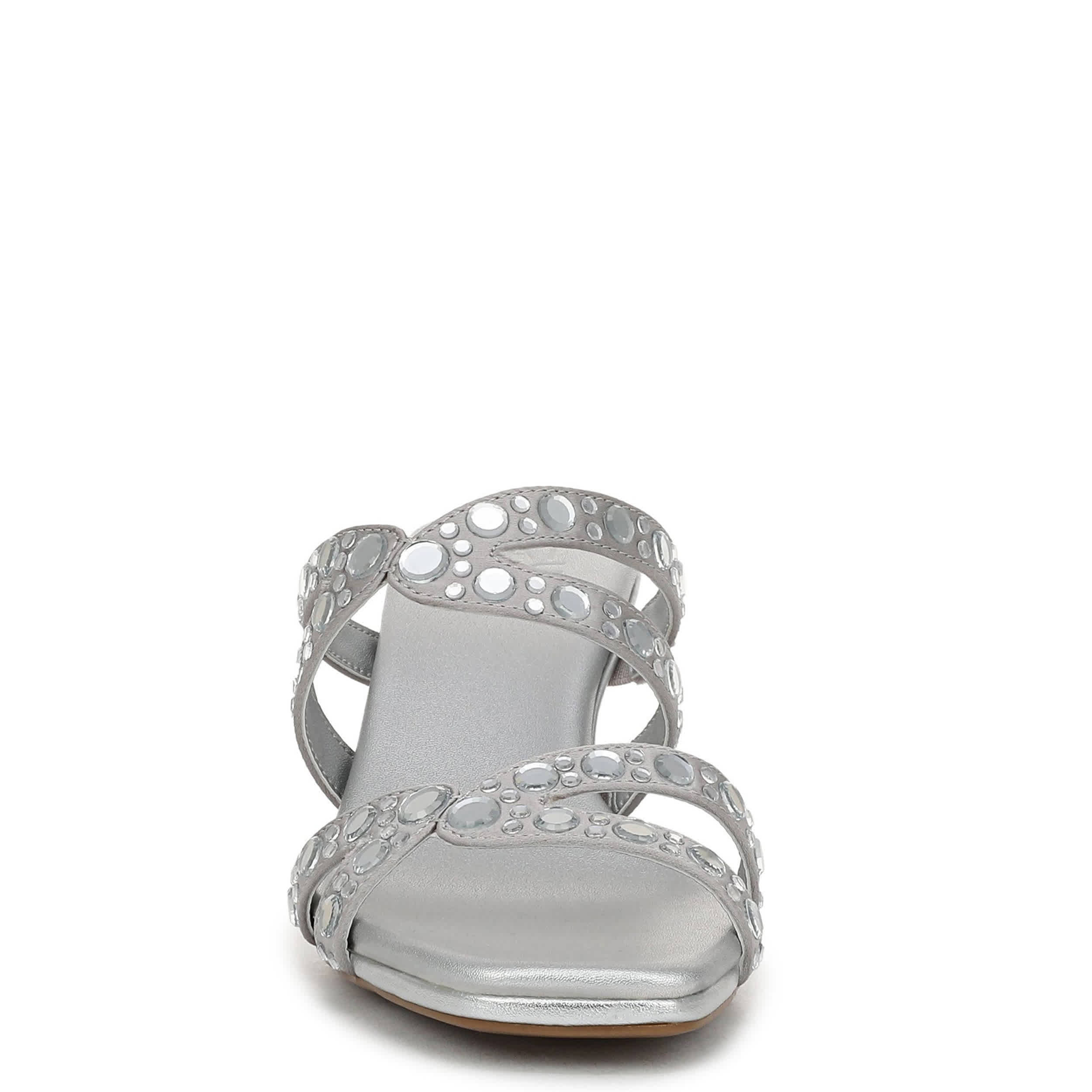 NATURALIZER-WOMENS KIMI SANDAL-SILVER & 