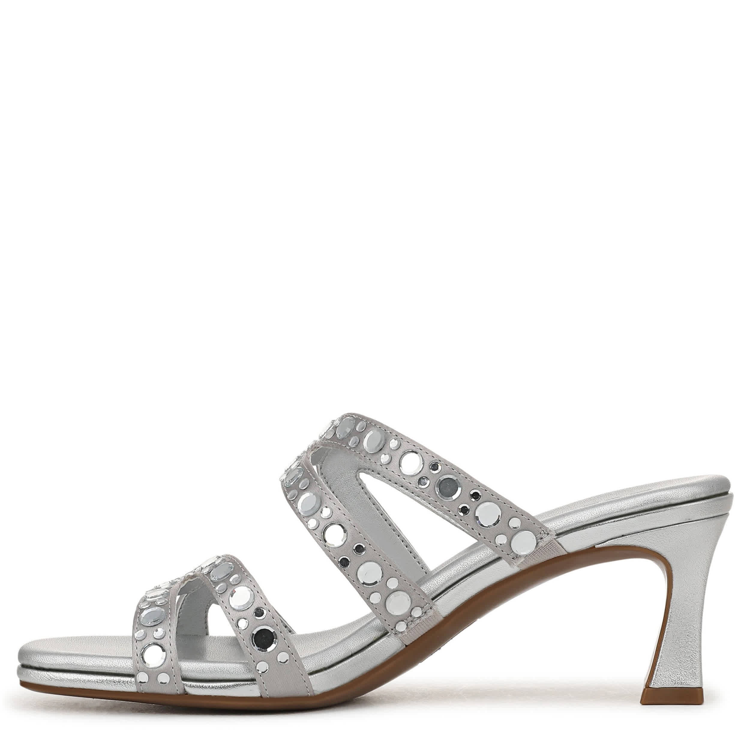 NATURALIZER-WOMENS KIMI SANDAL-SILVER & 