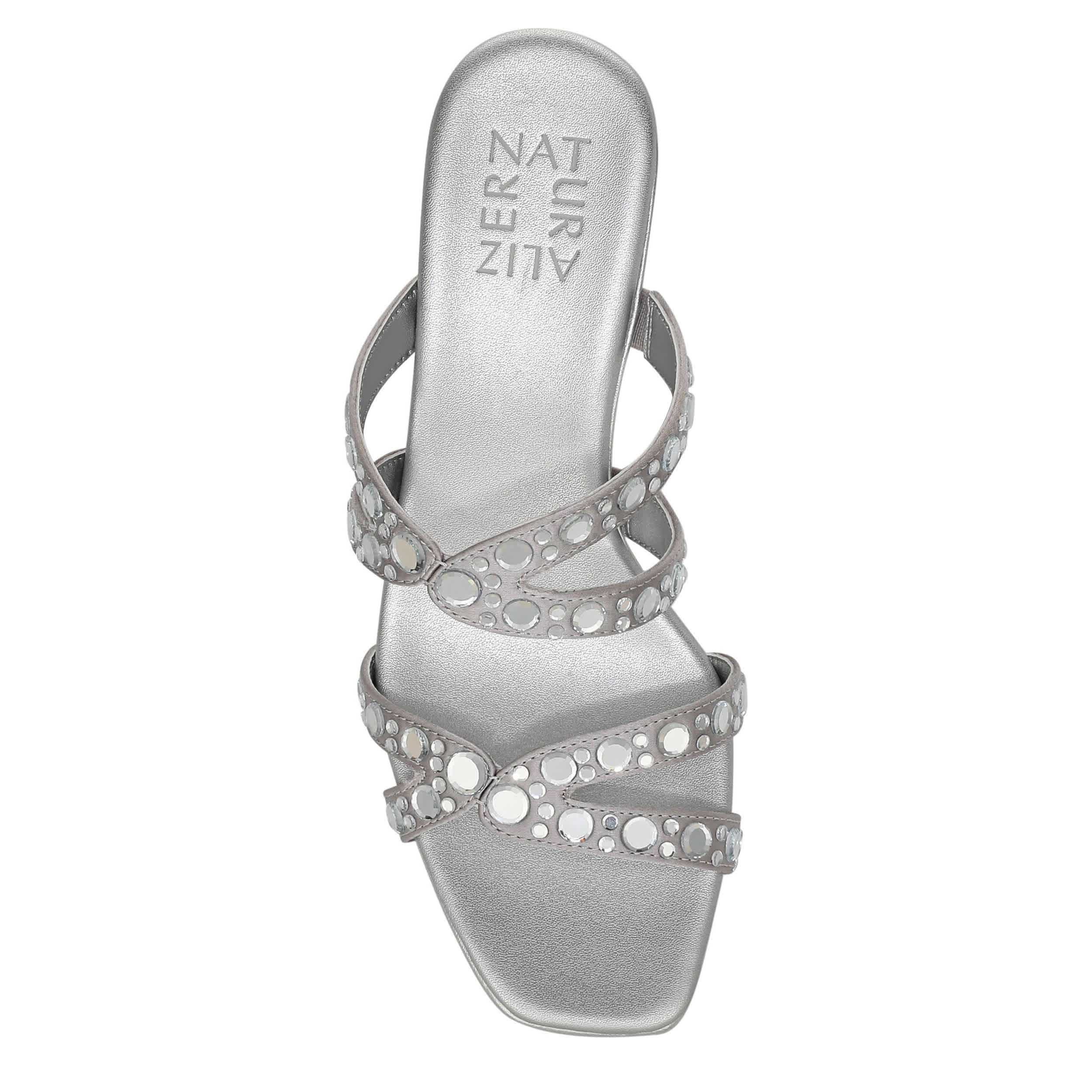 NATURALIZER-WOMENS KIMI SANDAL-SILVER & 