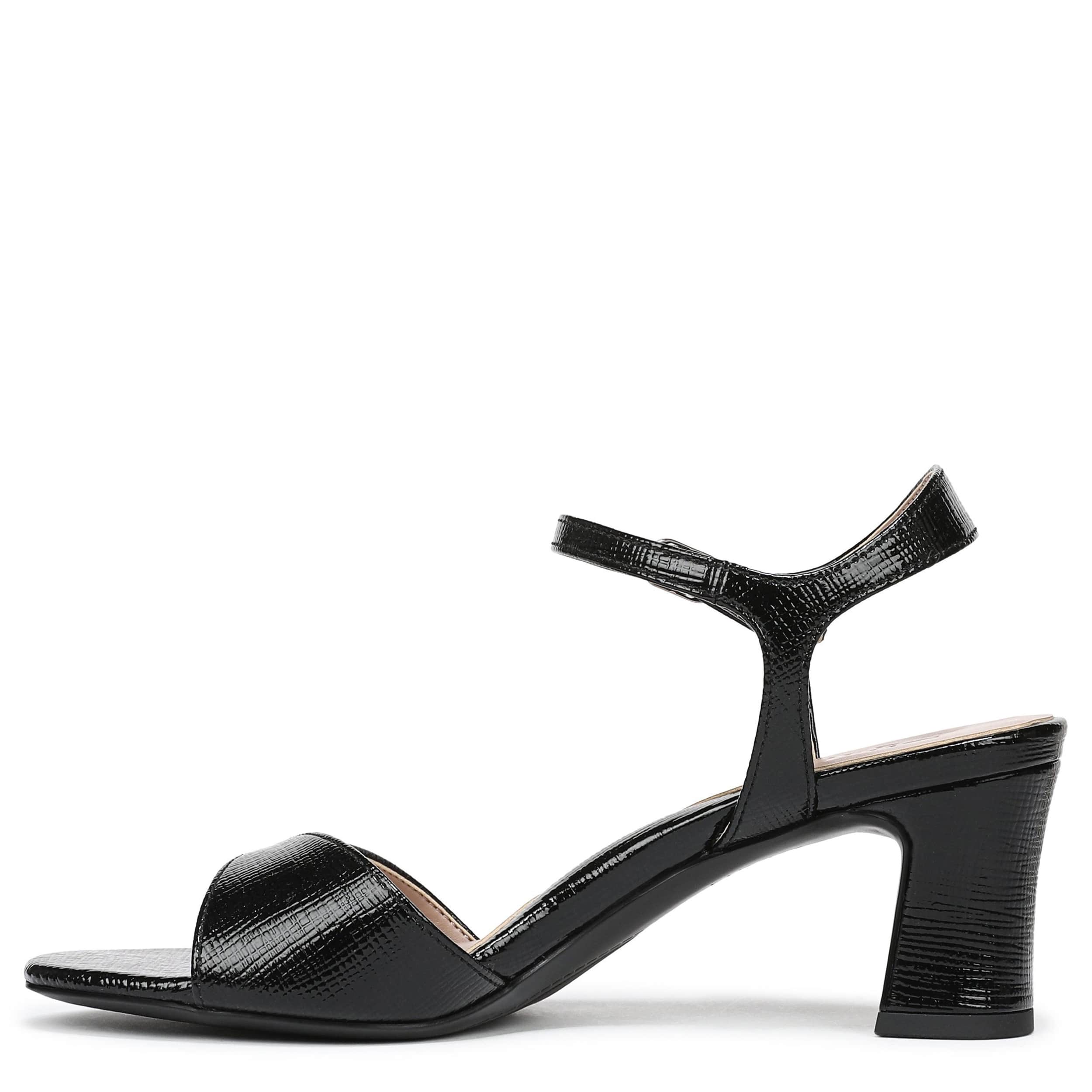 NATURALIZER-WOMENS NYLA SANDAL-BLACK & 