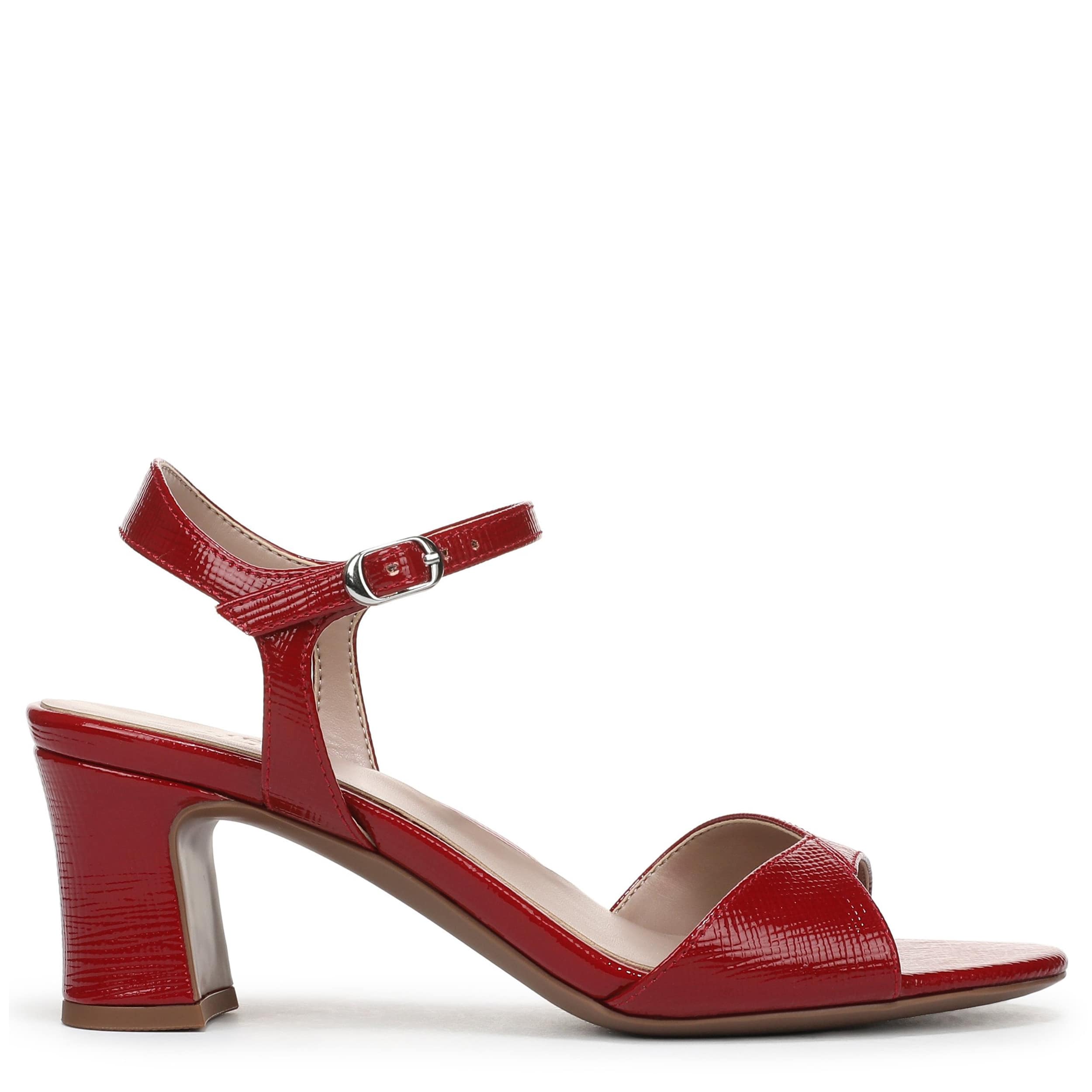 NATURALIZER-WOMENS NYLA SANDAL-RED & 
