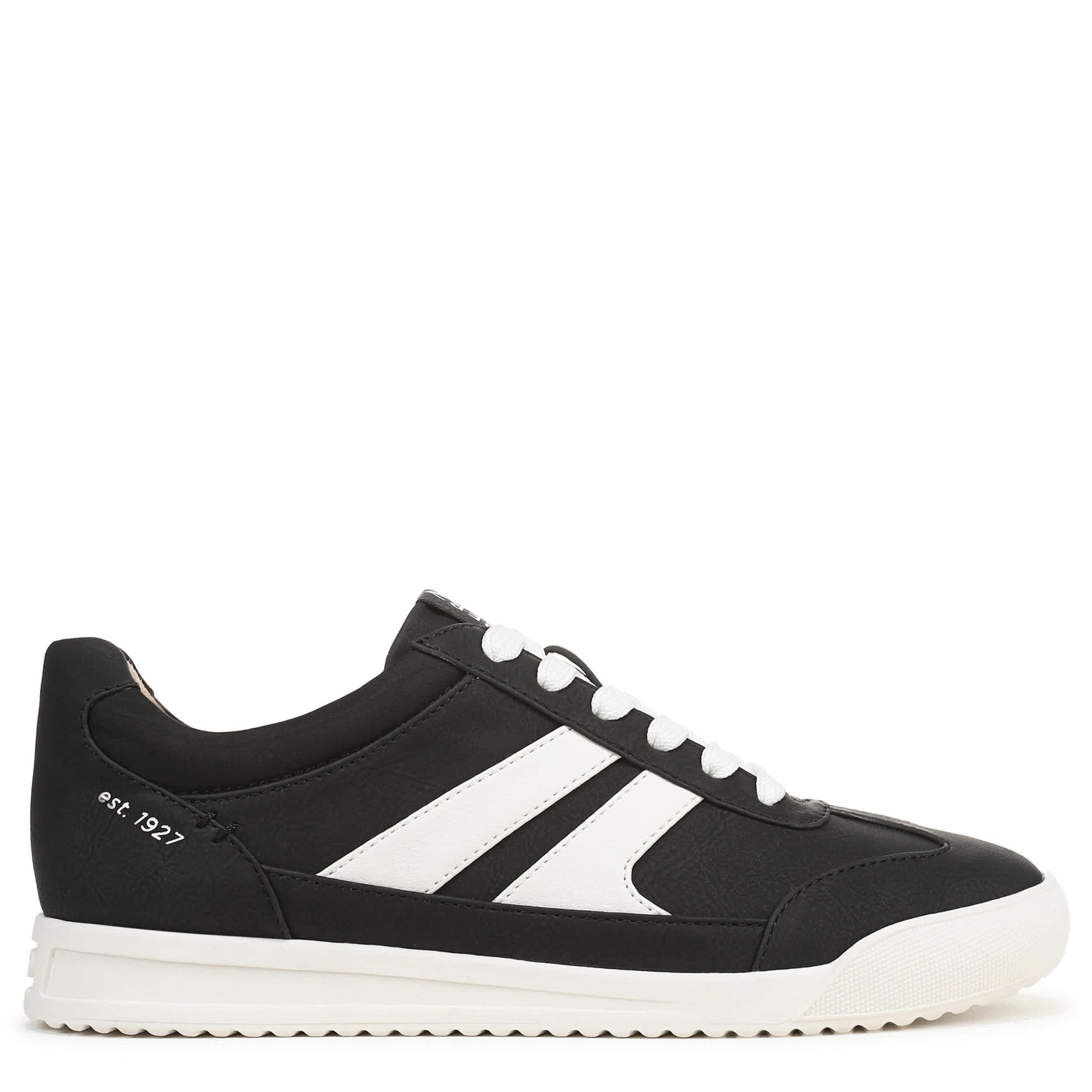 NATURALIZER-WOMENS GARNET SNEAKER-BLACK & WHITE