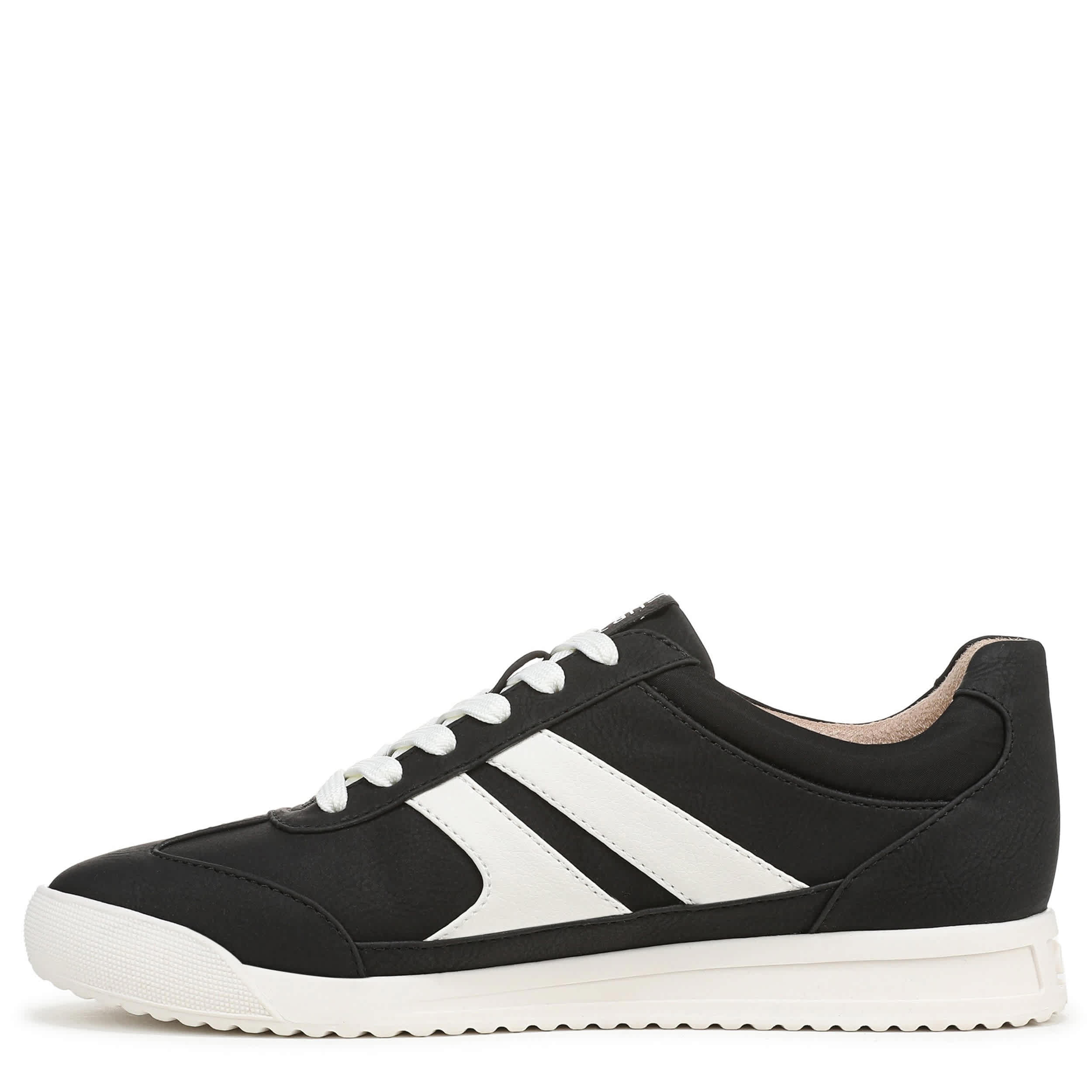 NATURALIZER-WOMENS GARNET SNEAKER-BLACK & WHITE