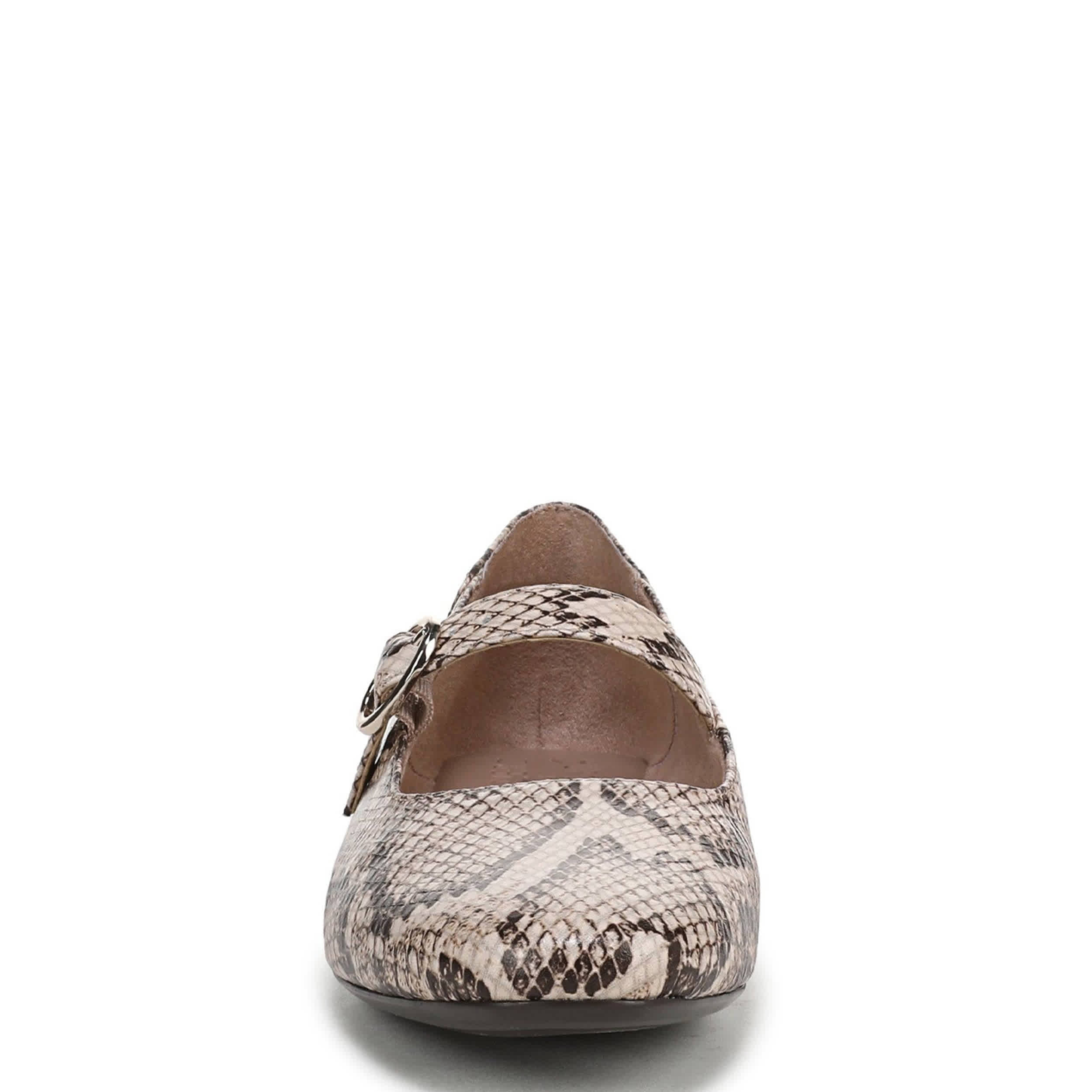 NATURALIZER-WOMENS KELLY FLAT-BEIGE & SNAKE