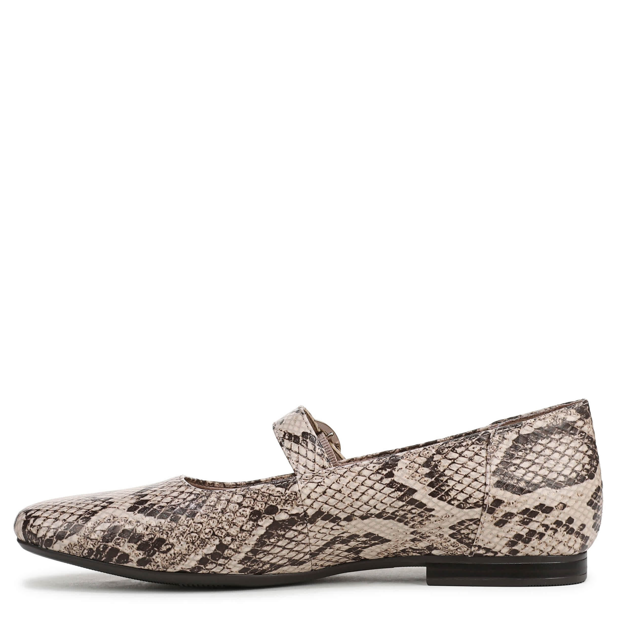 NATURALIZER-WOMENS KELLY FLAT-BEIGE & SNAKE