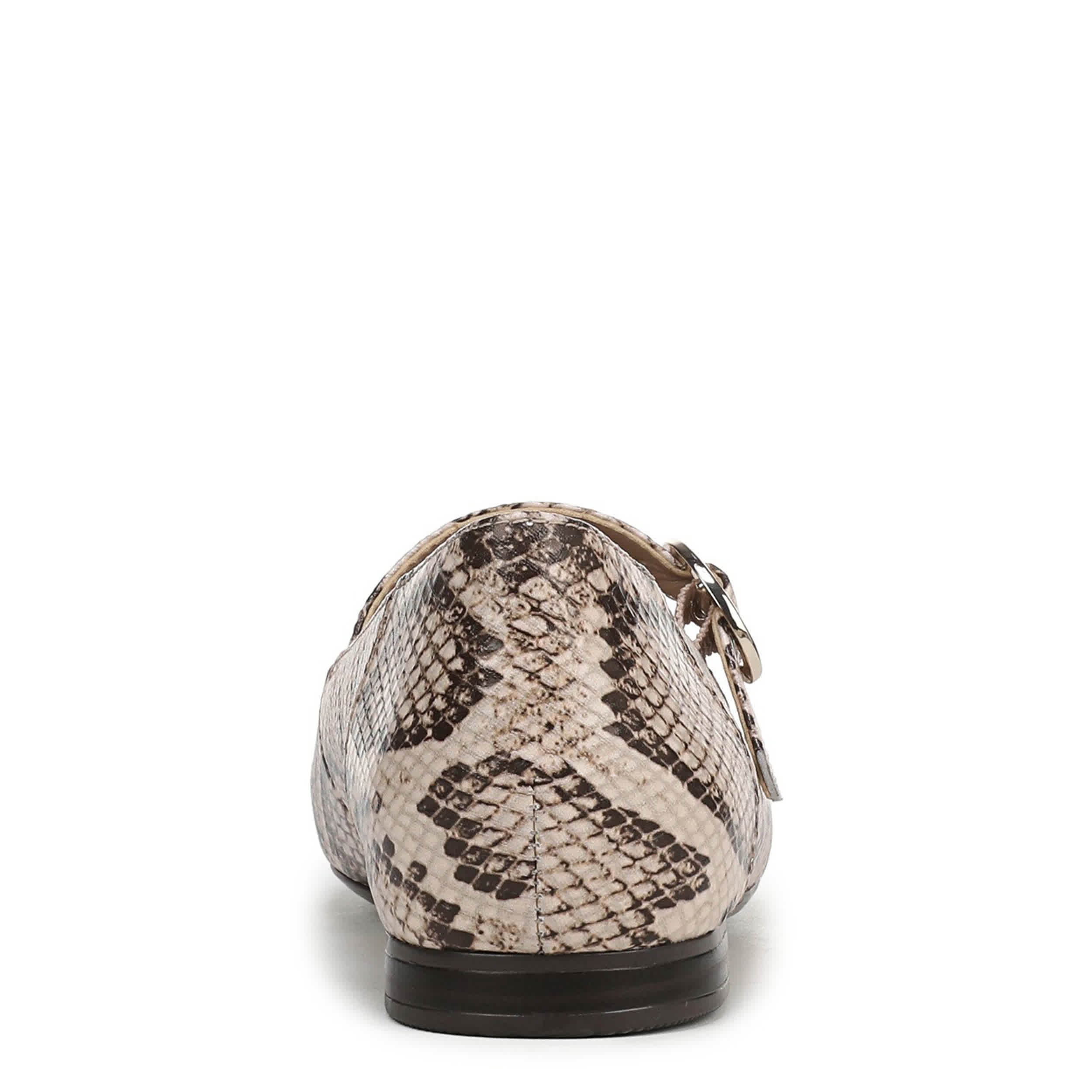 NATURALIZER-WOMENS KELLY FLAT-BEIGE & SNAKE