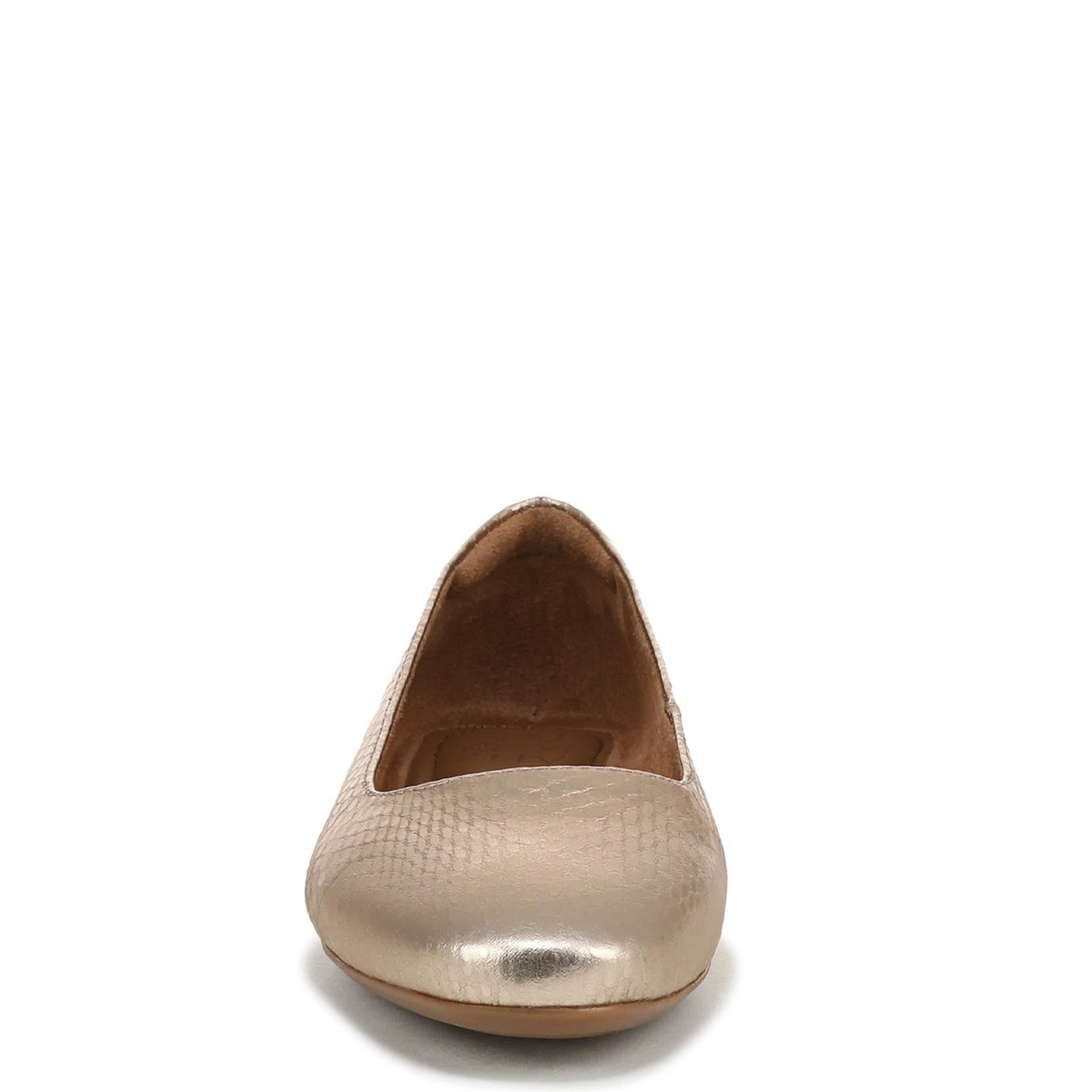 NATURALIZER-WOMENS KELLY FLAT-CHAMPAGNE & 