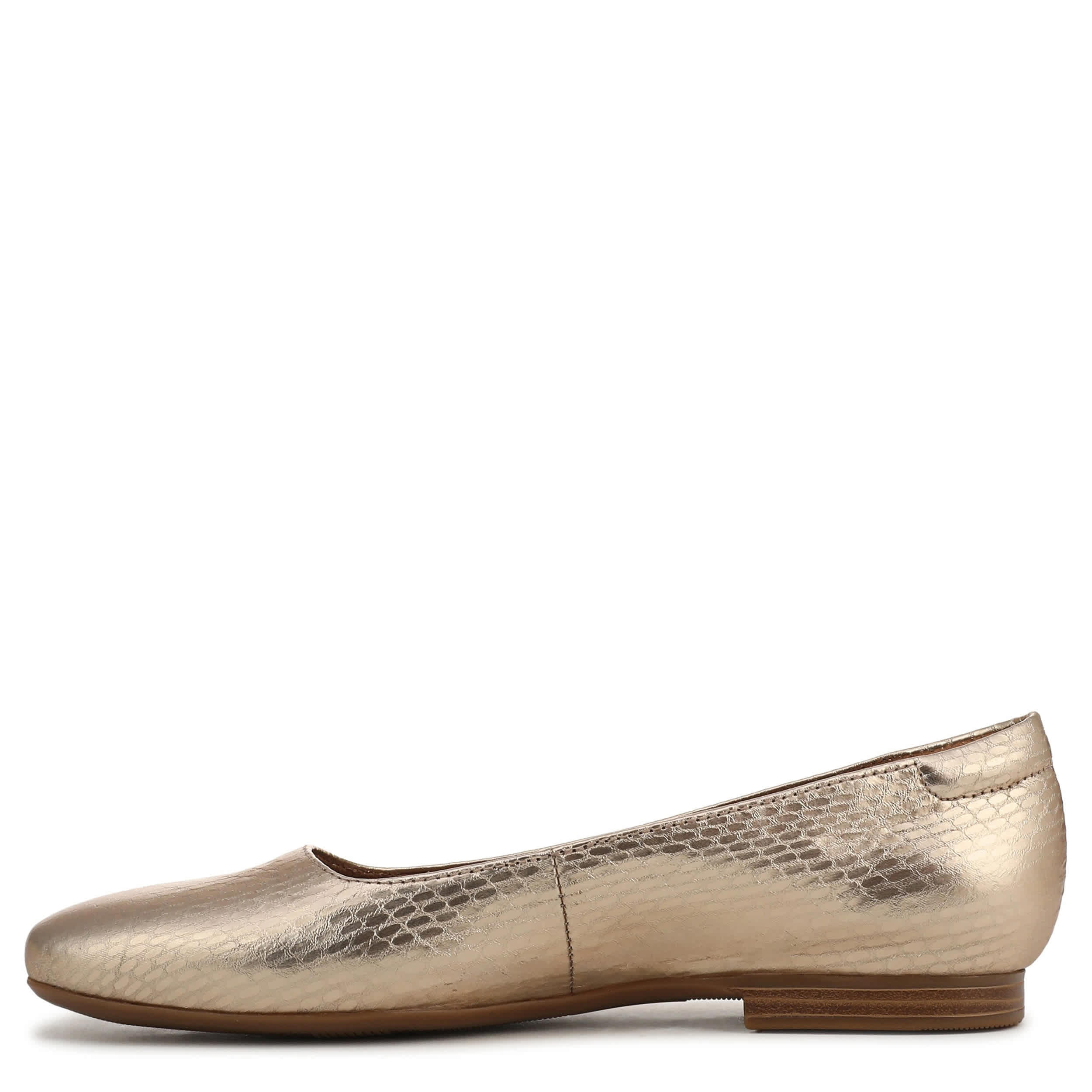 NATURALIZER-WOMENS KELLY FLAT-CHAMPAGNE & 