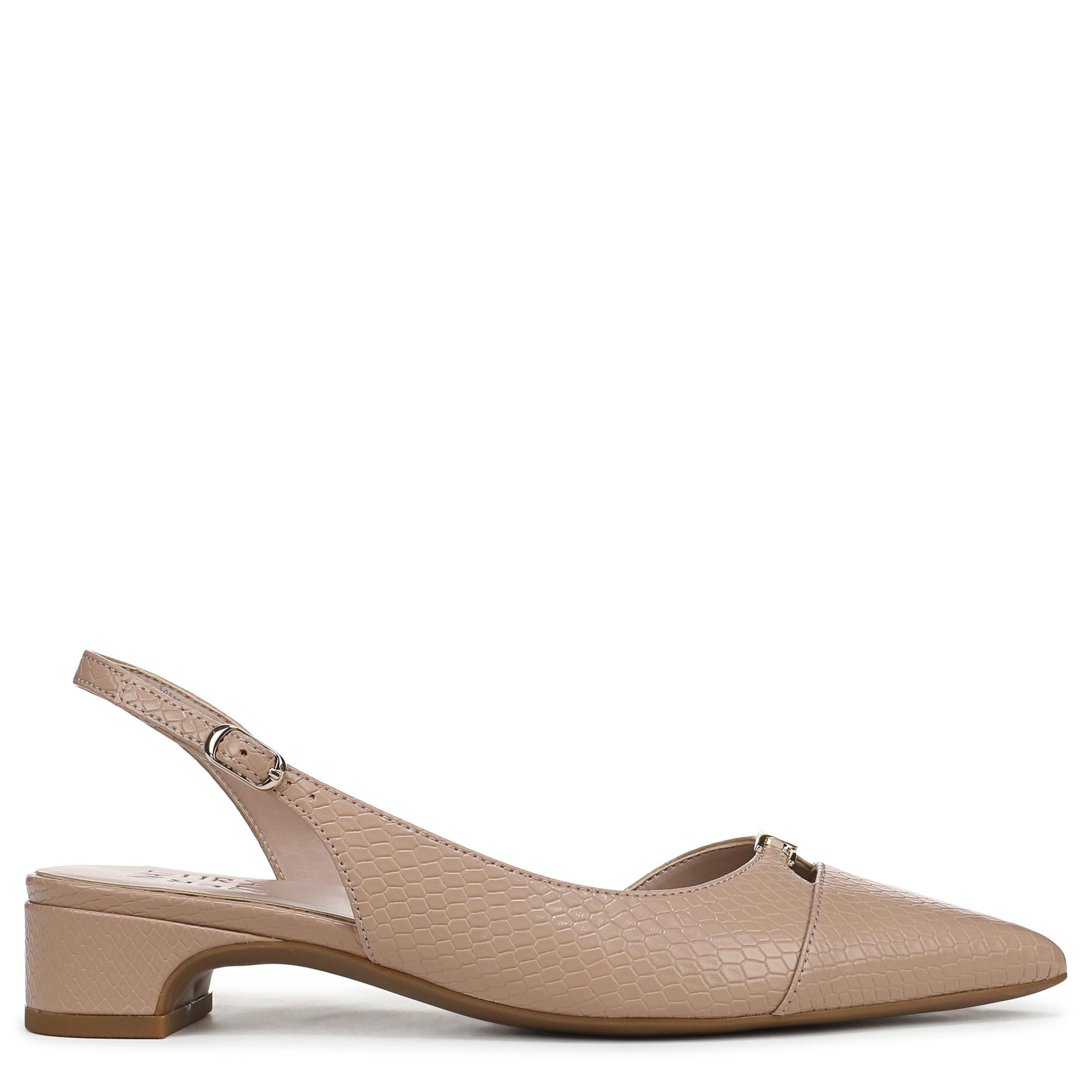 NATURALIZER-WOMENS SABRINA FLAT-BEIGE & SNAKE