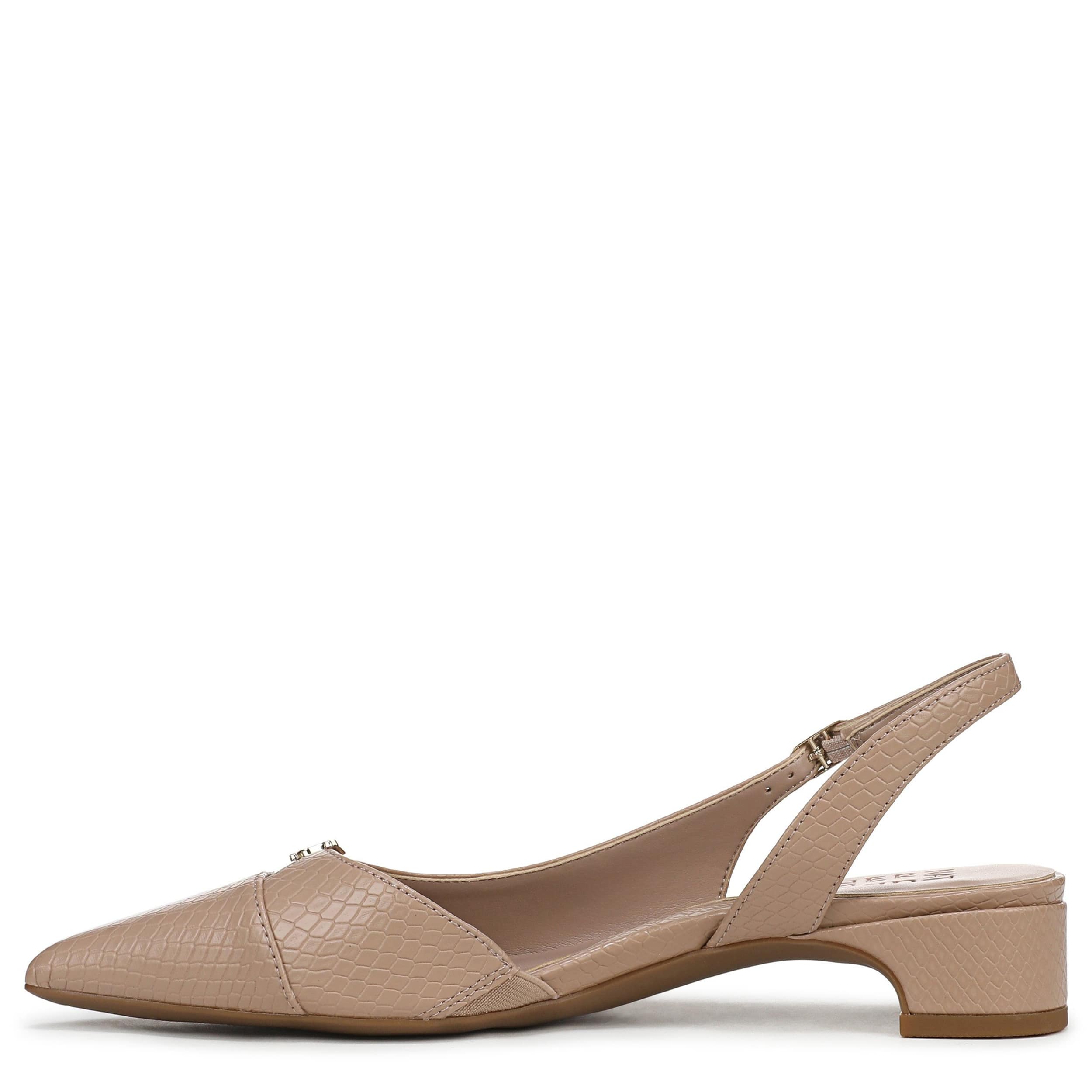 NATURALIZER-WOMENS SABRINA FLAT-BEIGE & SNAKE